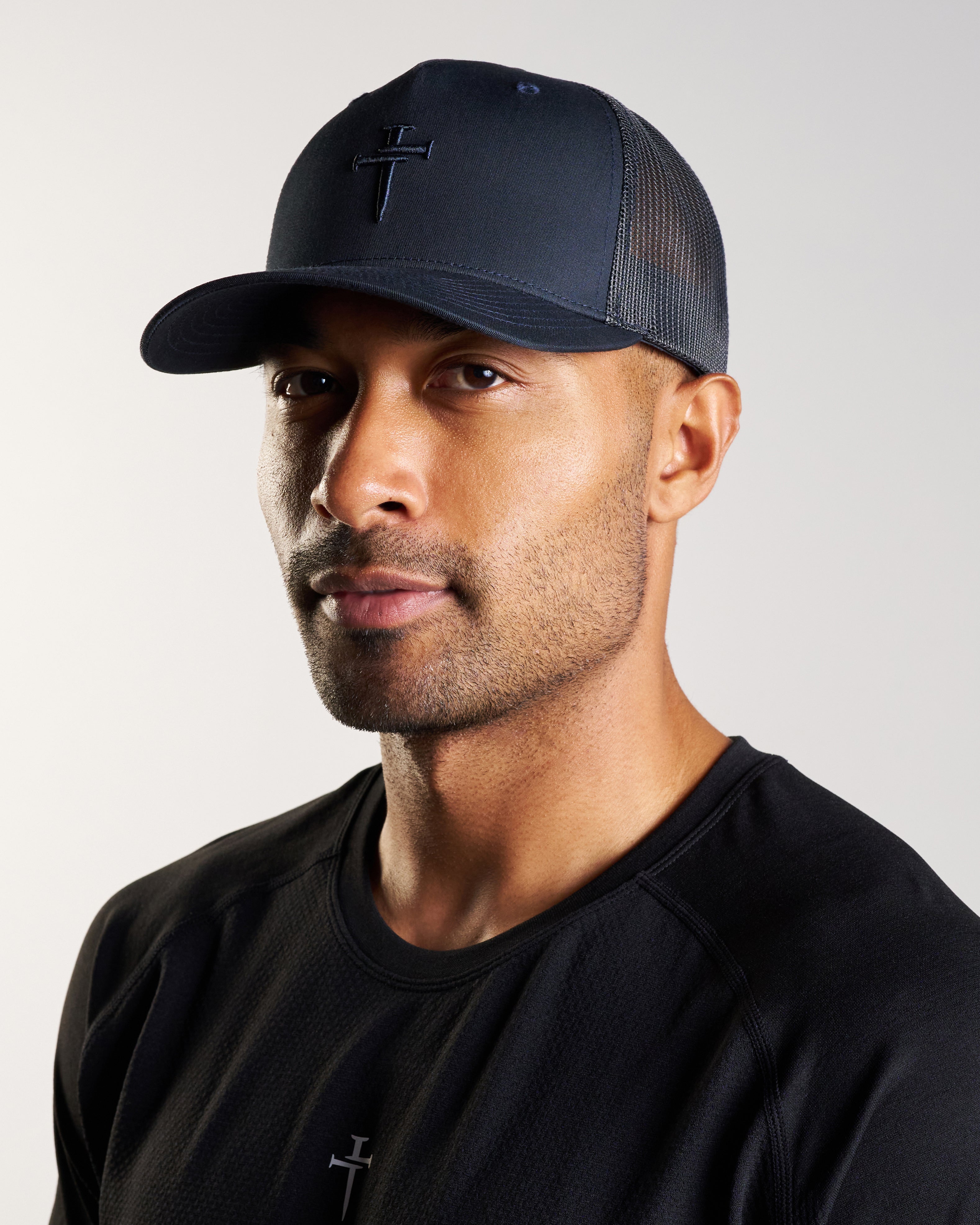 Signature Trucker Hat - Dark Navy