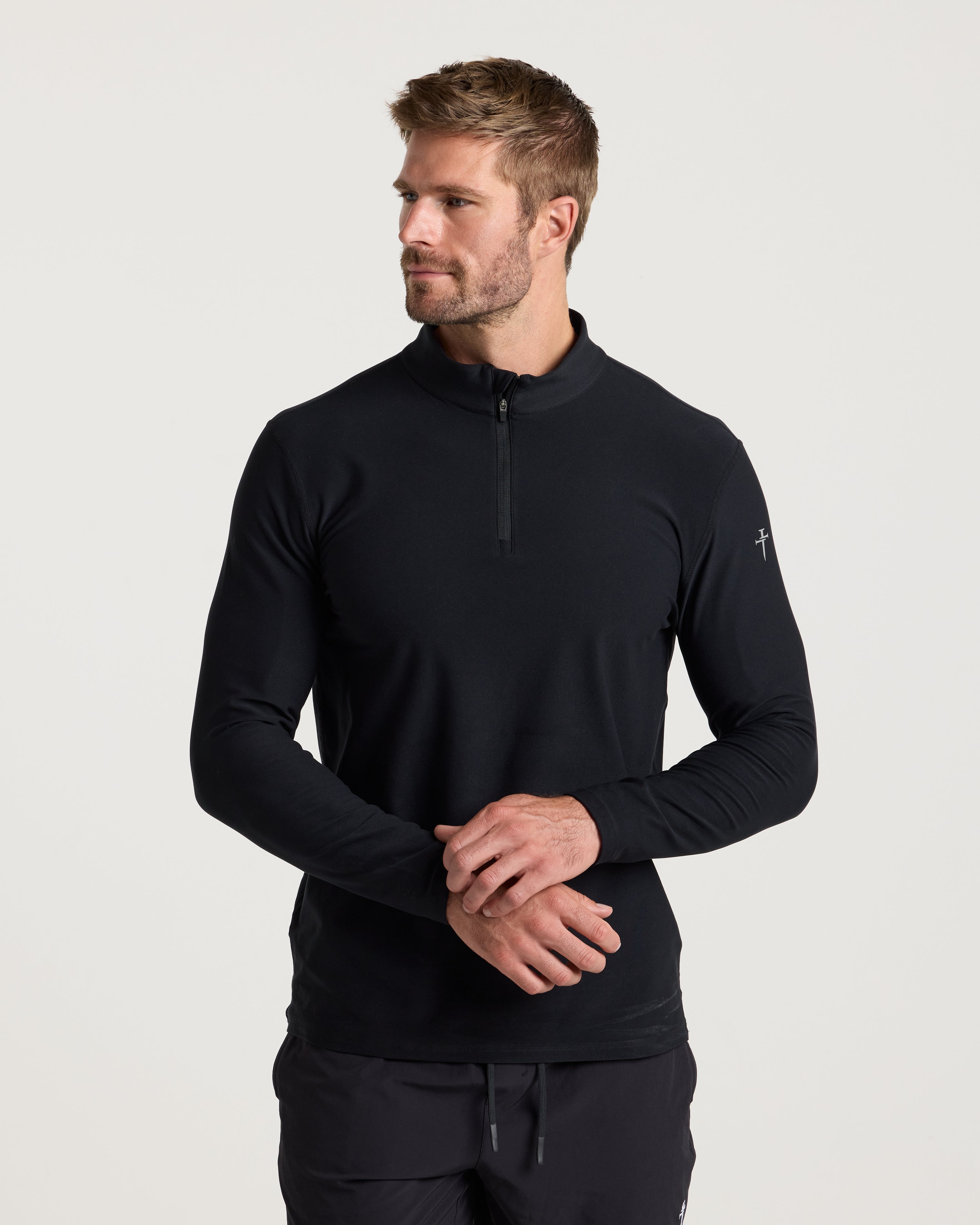 ツナ Haven Performance Quarter Zip - Black