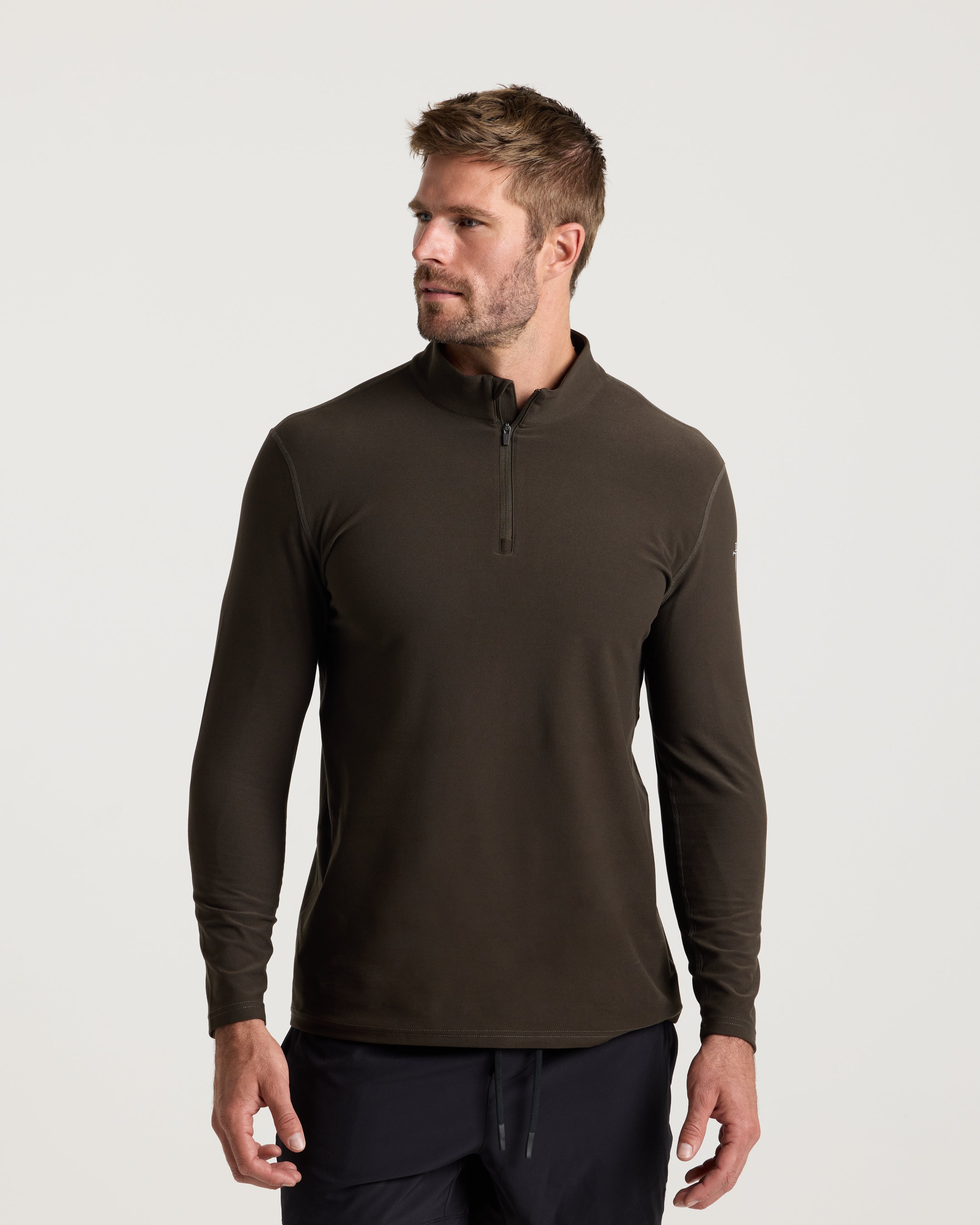 Haven Performance Quarter Zip - Burnt Olive