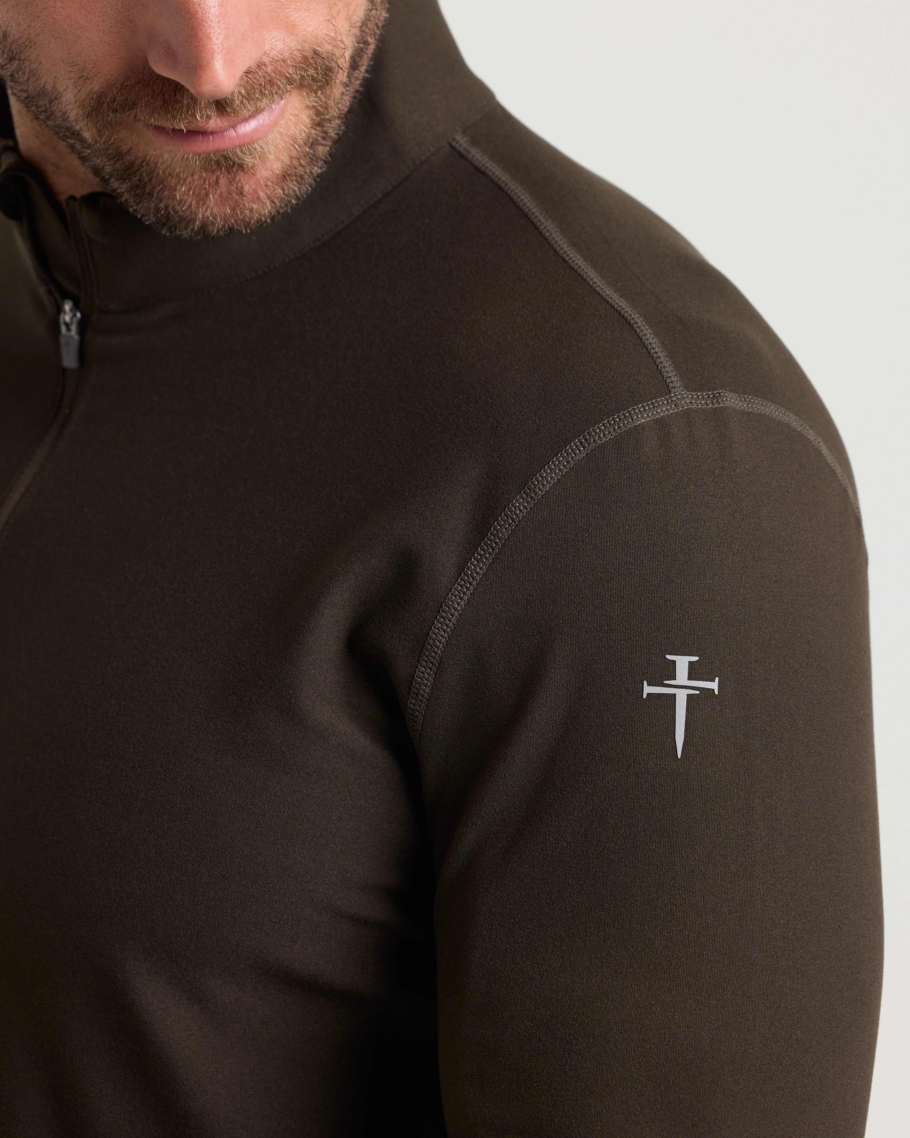 Haven Performance Quarter Zip - Burnt Olive