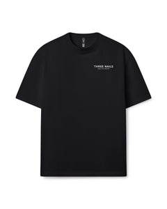 Heavyweight Cotton Oversized Tee [Seek The Kingdom] - Black