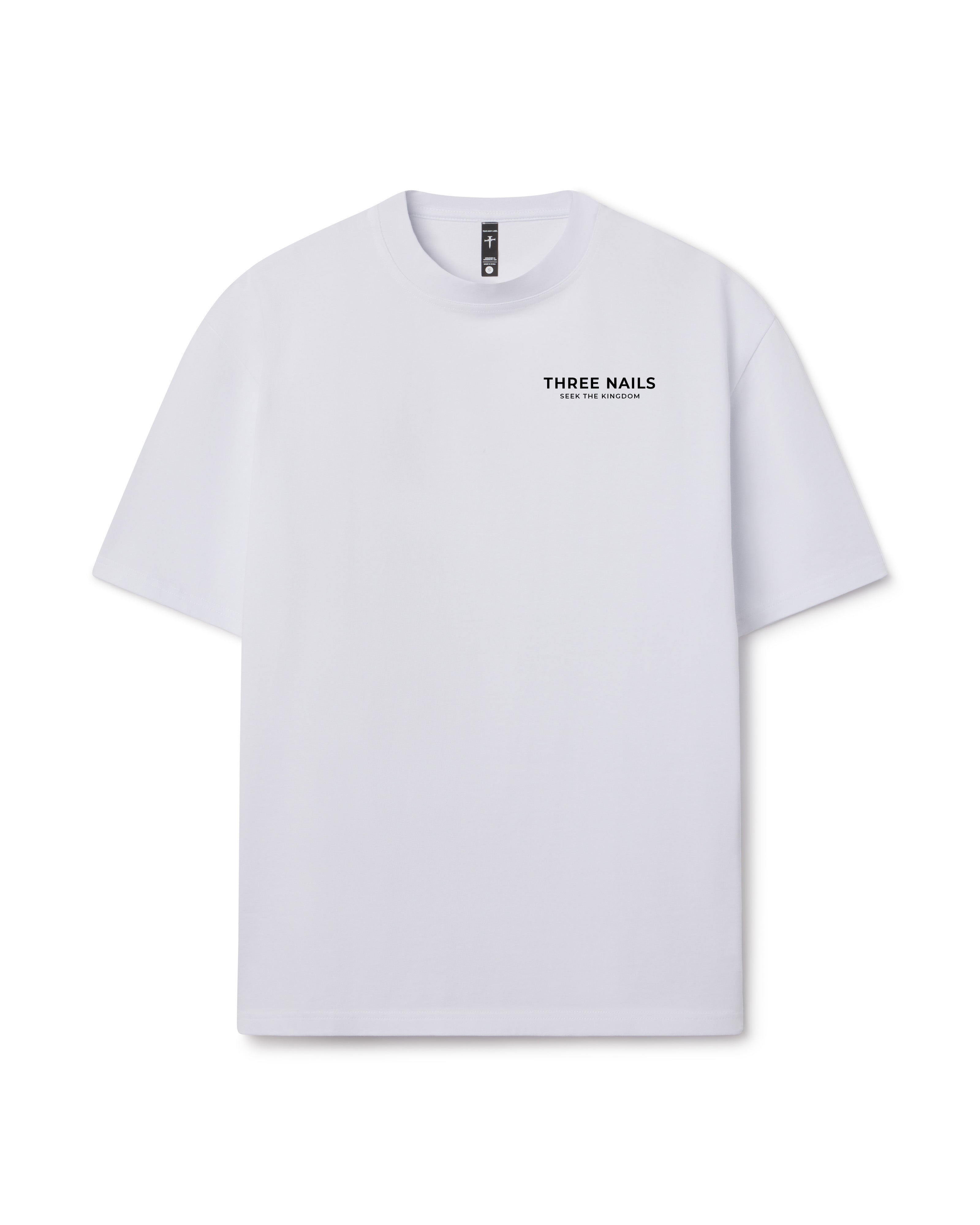 Heavyweight Cotton Oversized Tee [Seek The Kingdom] - White