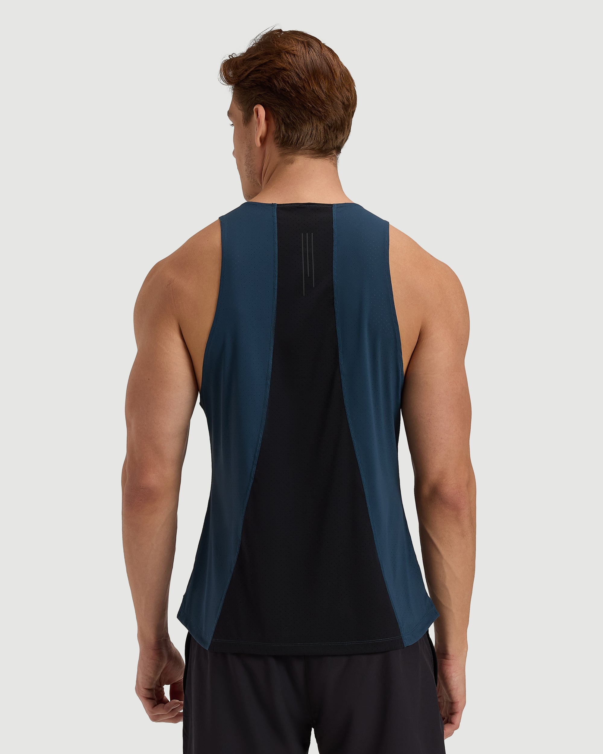 Laser Perforated Tank - Midnight Navy
