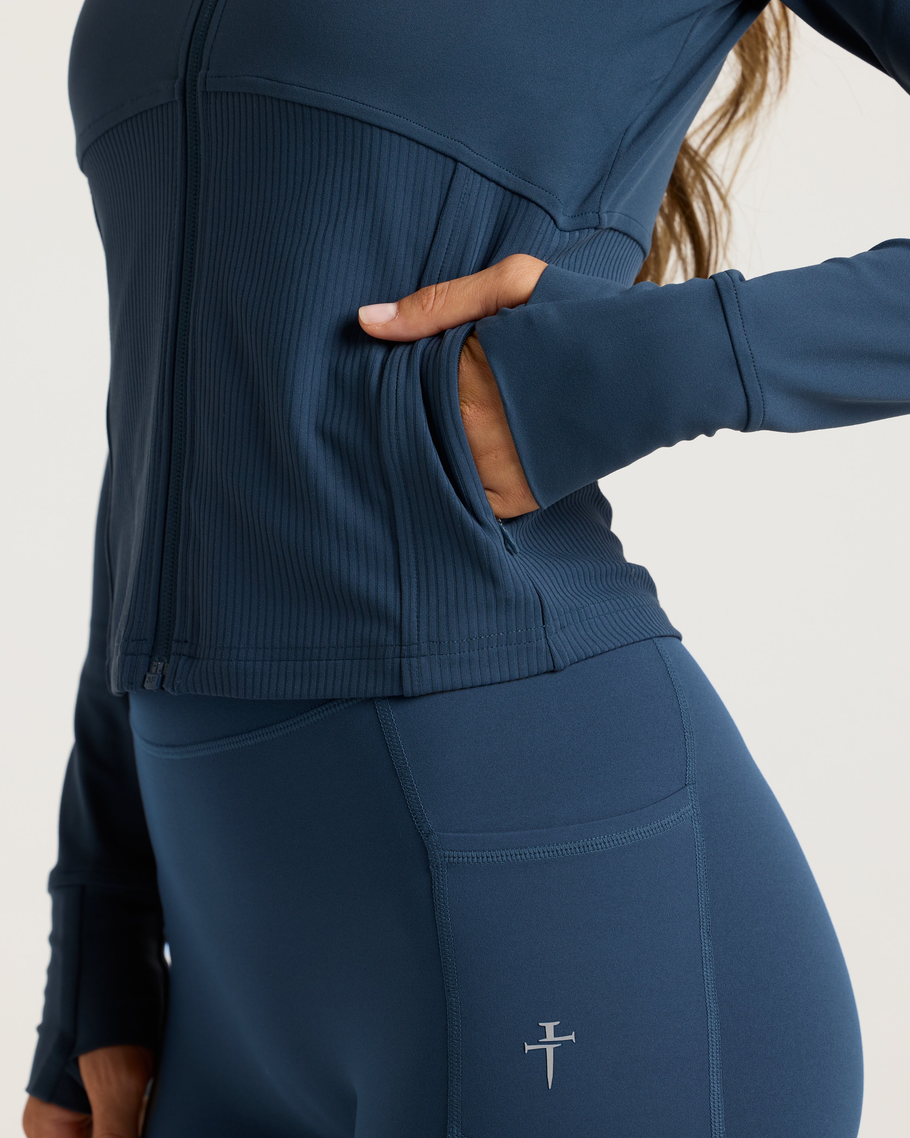 Nova Fitted Full-Zip Jacket - Midnight Navy