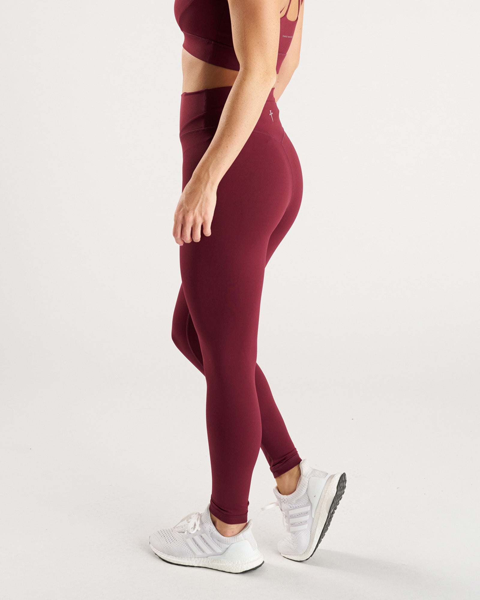 Nova Zip Legging - Merlot