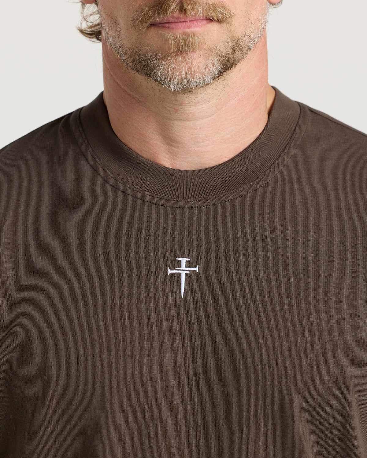 Heavyweight Cotton Oversized Tee - Burnt Olive