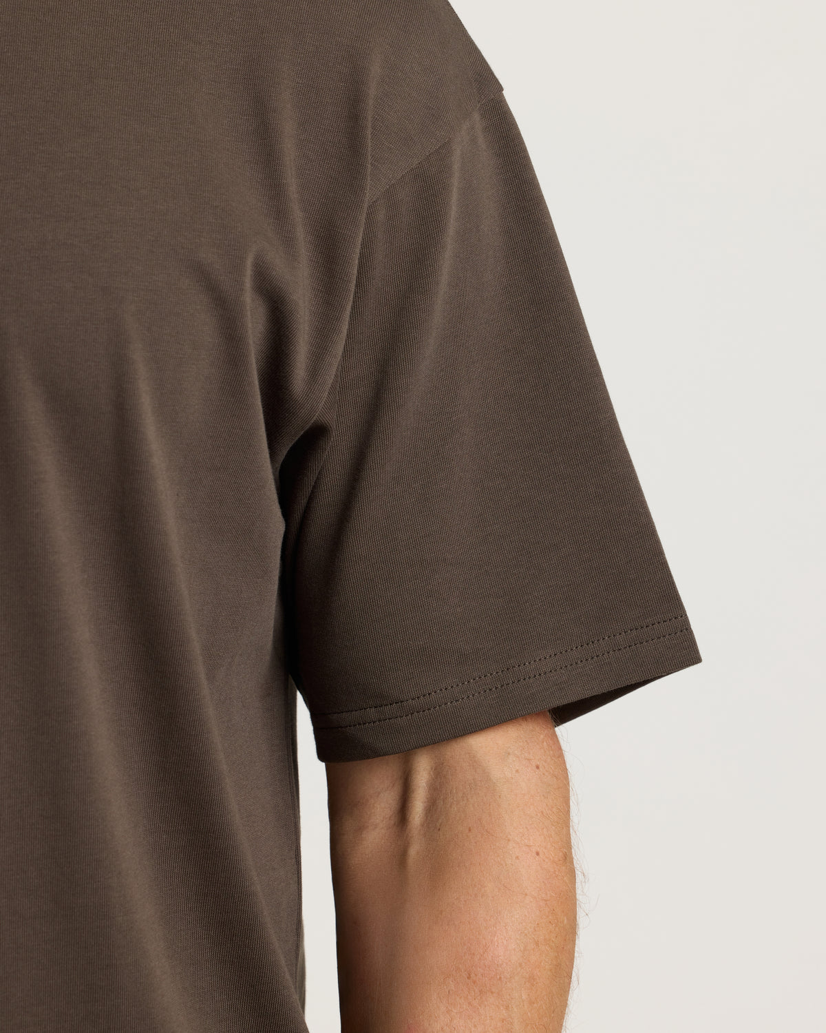 Heavyweight Cotton Oversized Tee - Burnt Olive