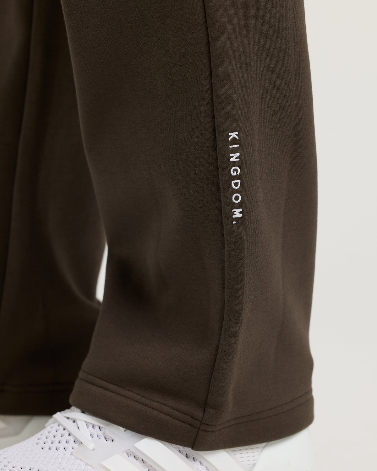 Signature Fleece Straight Leg Sweats - Burnt Olive