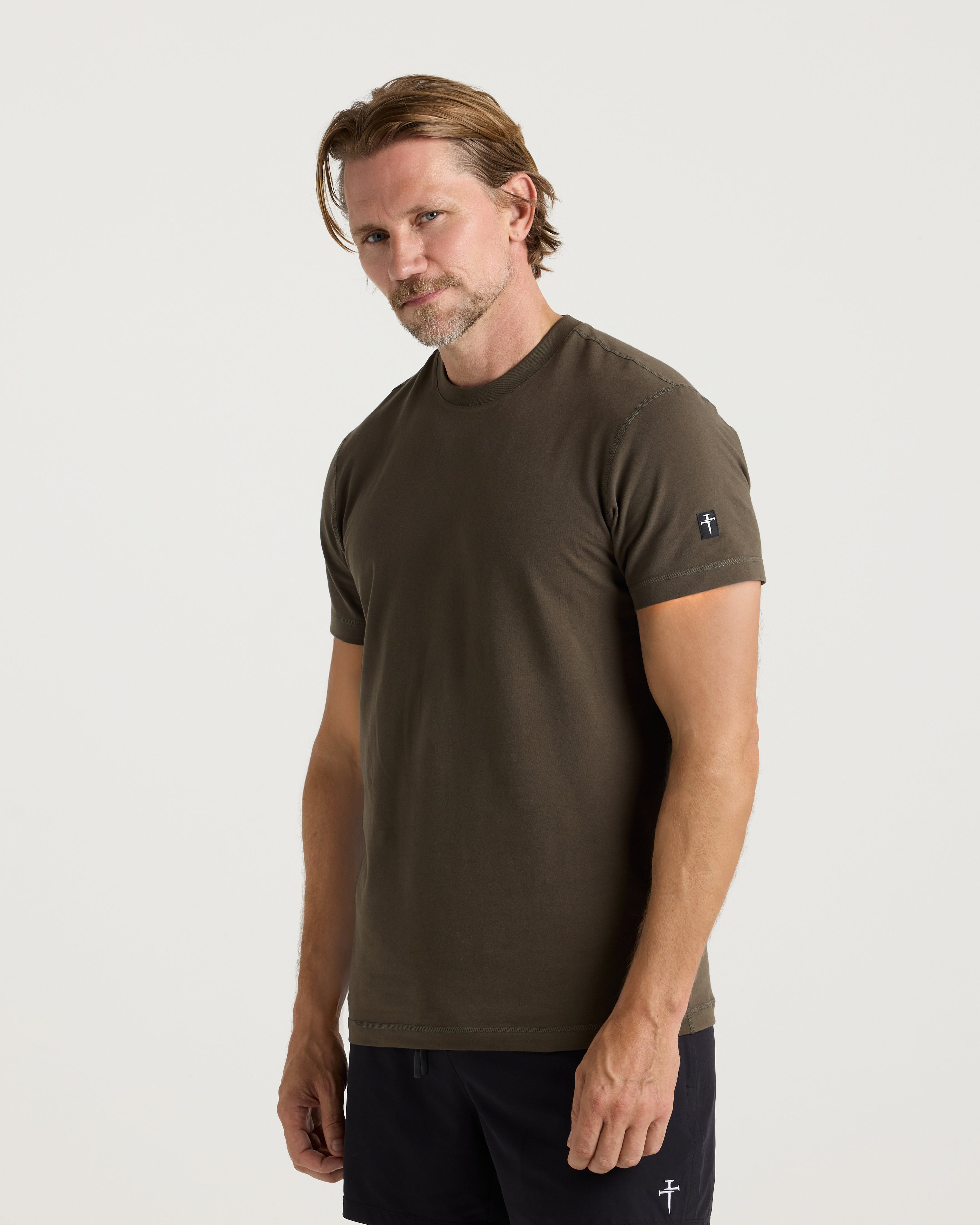 Supima® Cotton Tee - Burnt Olive