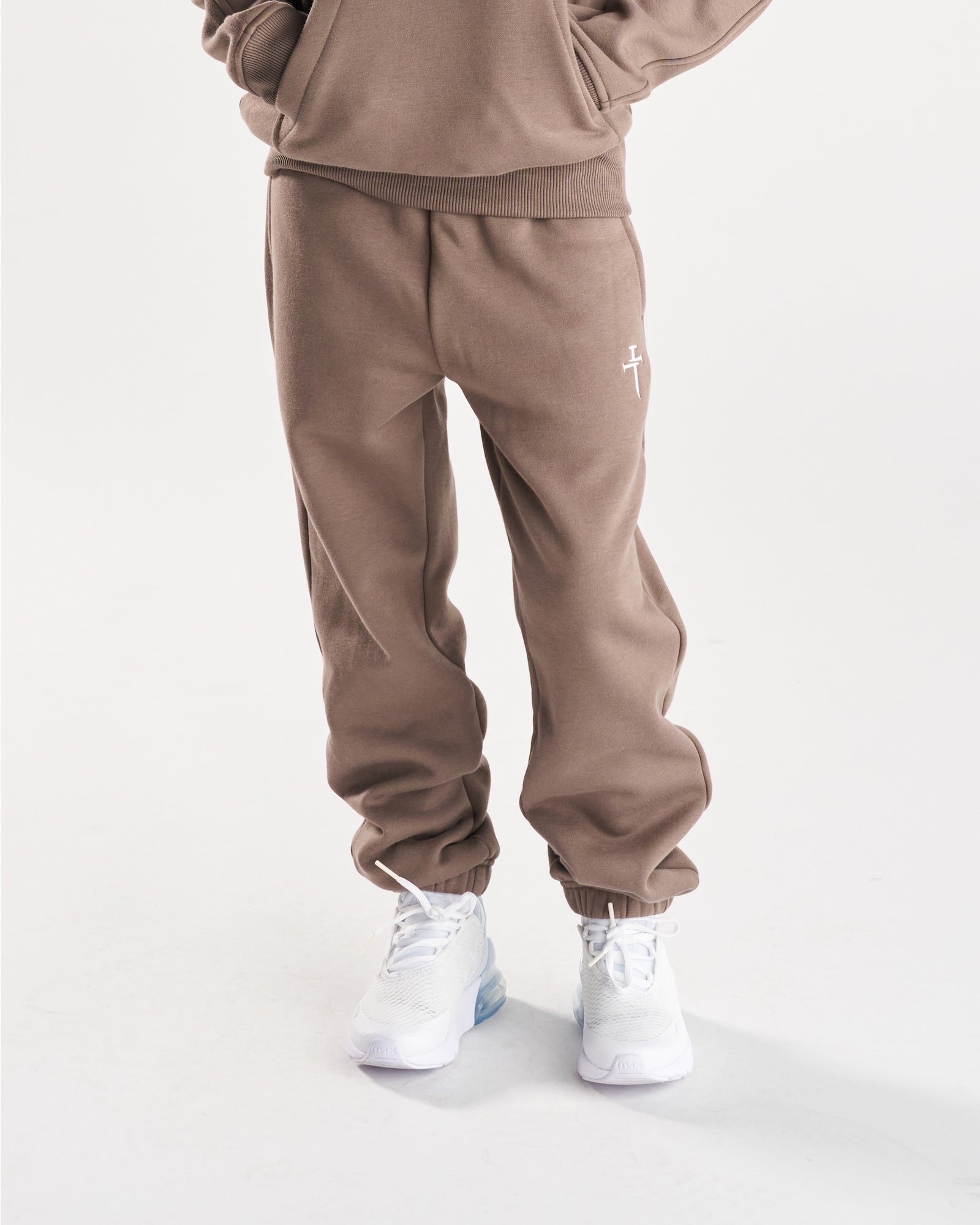 Youth Signature Fleece Sweatpants - Deep Taupe
