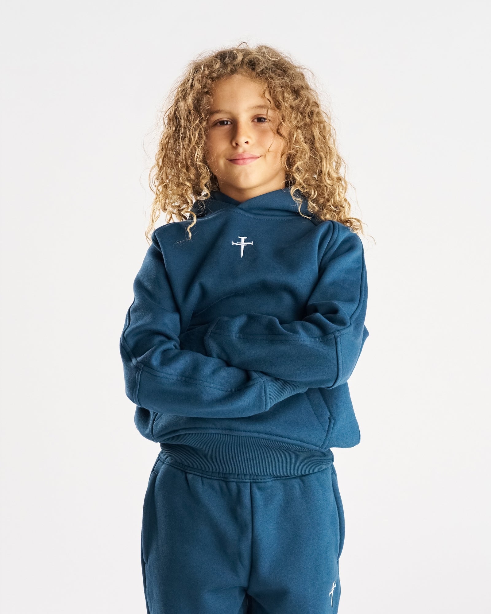 Youth Signature Fleece Hoodie - Midnight Navy