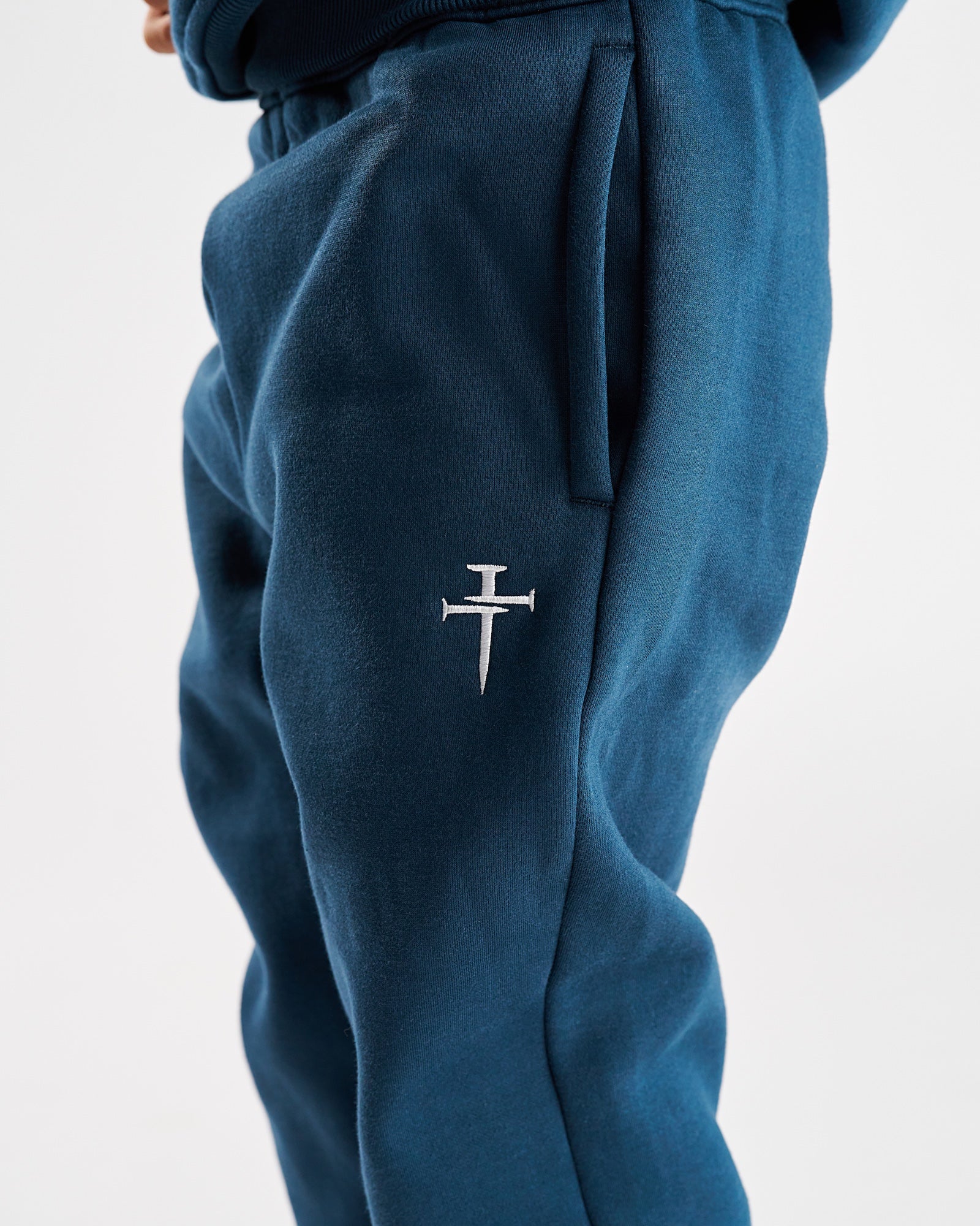 Youth Signature Fleece Sweatpants - Midnight Navy