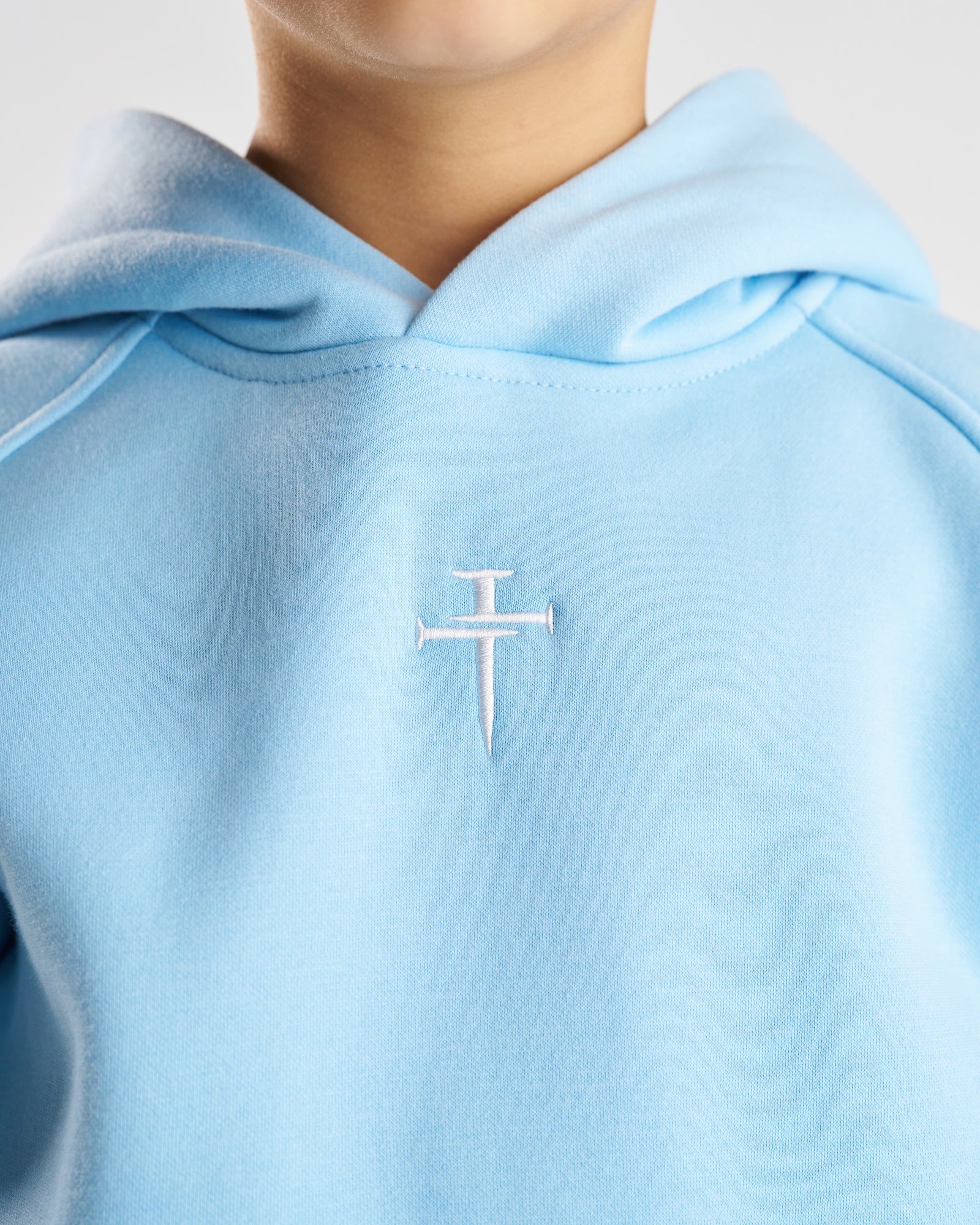 Youth Signature Fleece Hoodie - Sky Blue