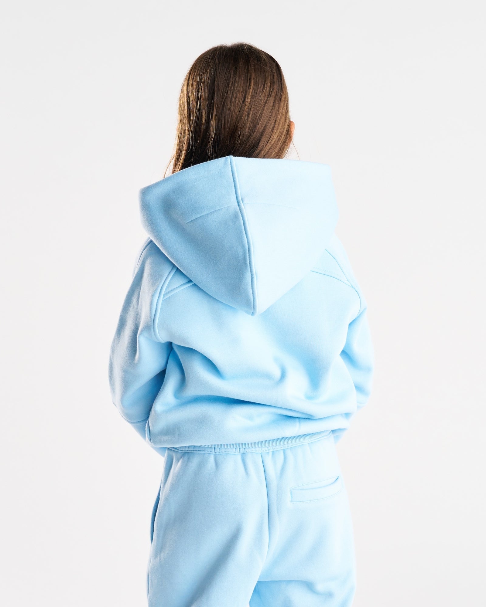 Youth Signature Fleece Hoodie - Sky Blue
