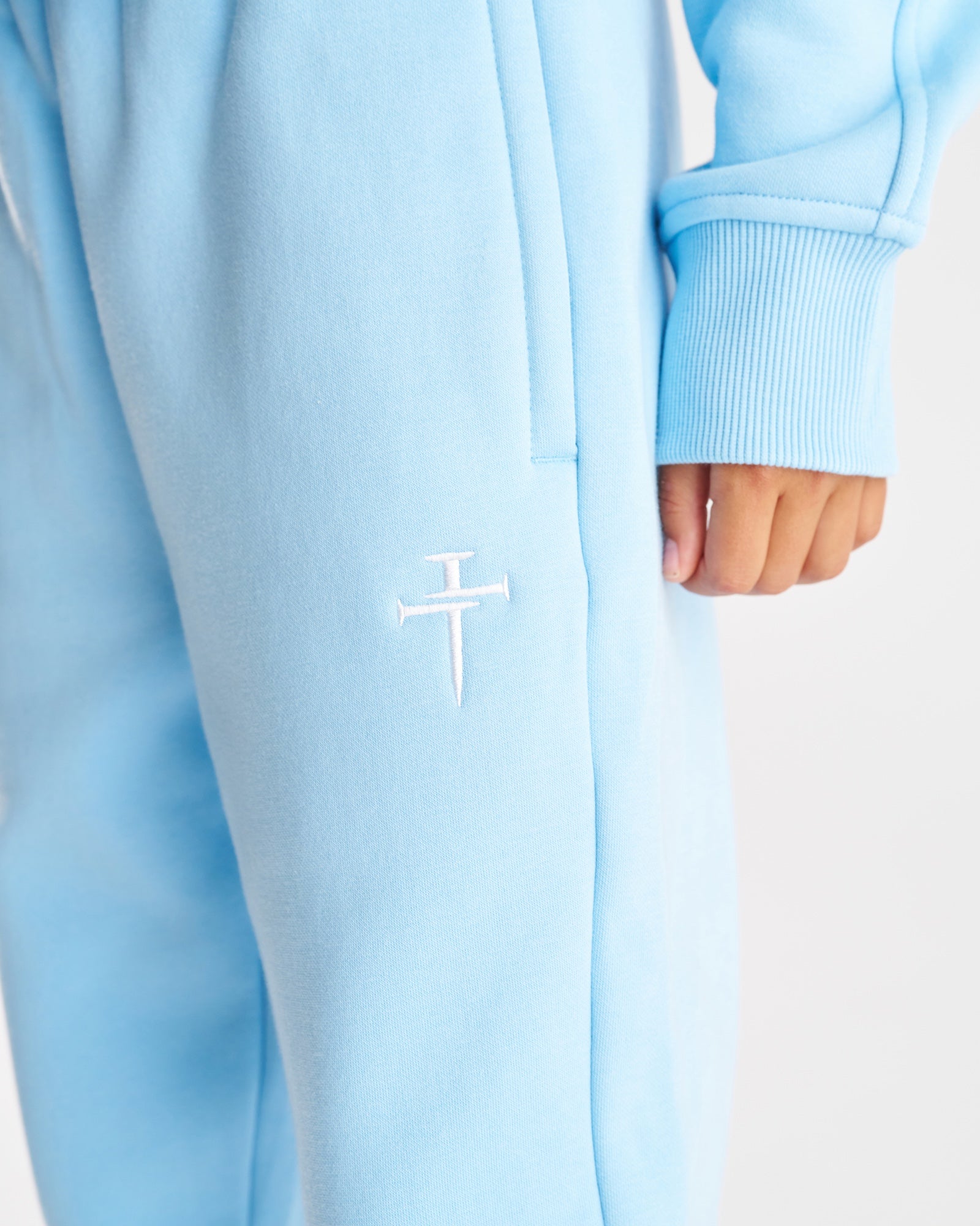 Youth Signature Fleece Sweatpants - Sky Blue