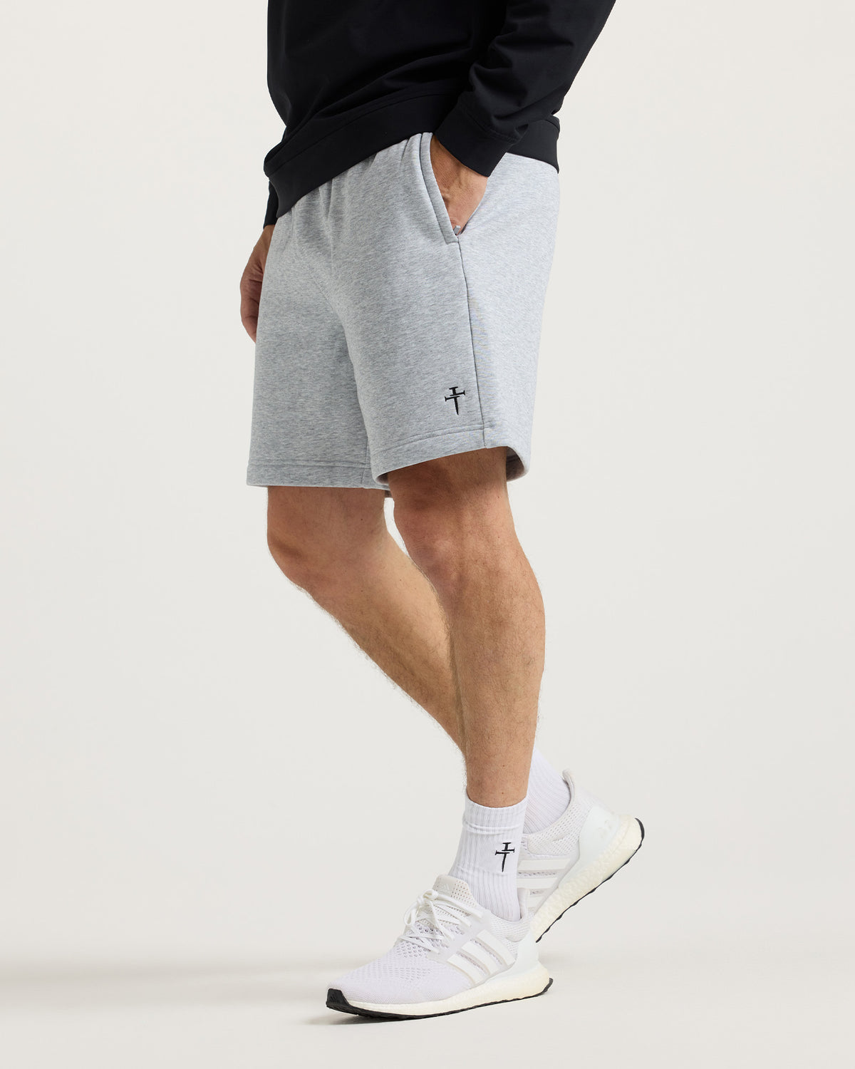 Signature Fleece Sweatshorts - Heather Grey