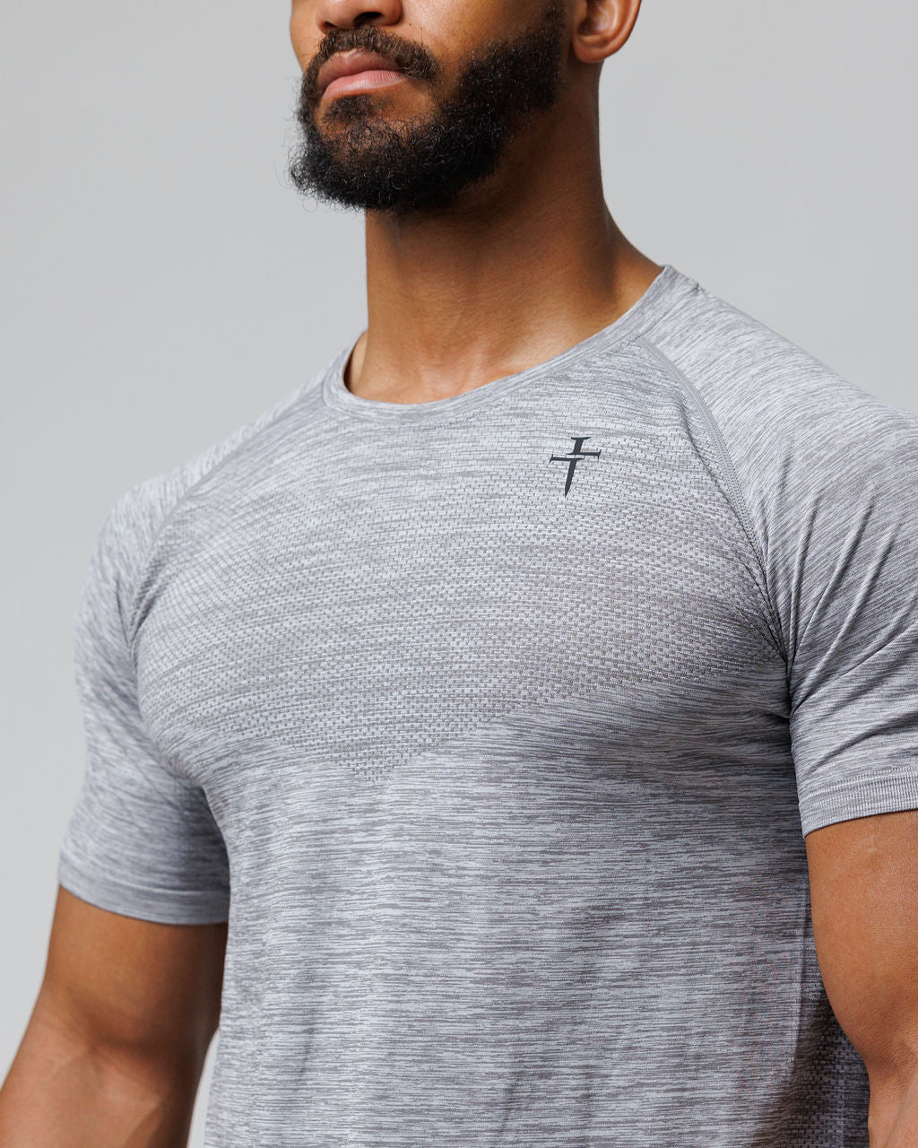 Seamless Tee - Grey Marl