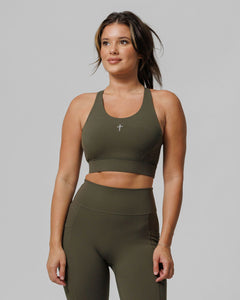 Crossback Sports Bra - Dark Pine