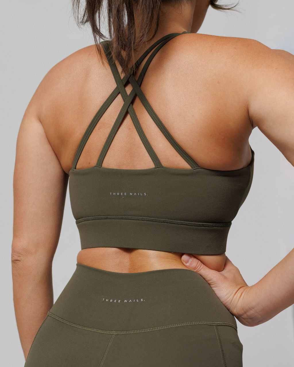 Crossback Sports Bra - Dark Pine