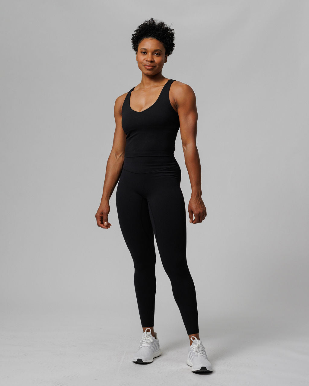 Longline Sports Bra - Black