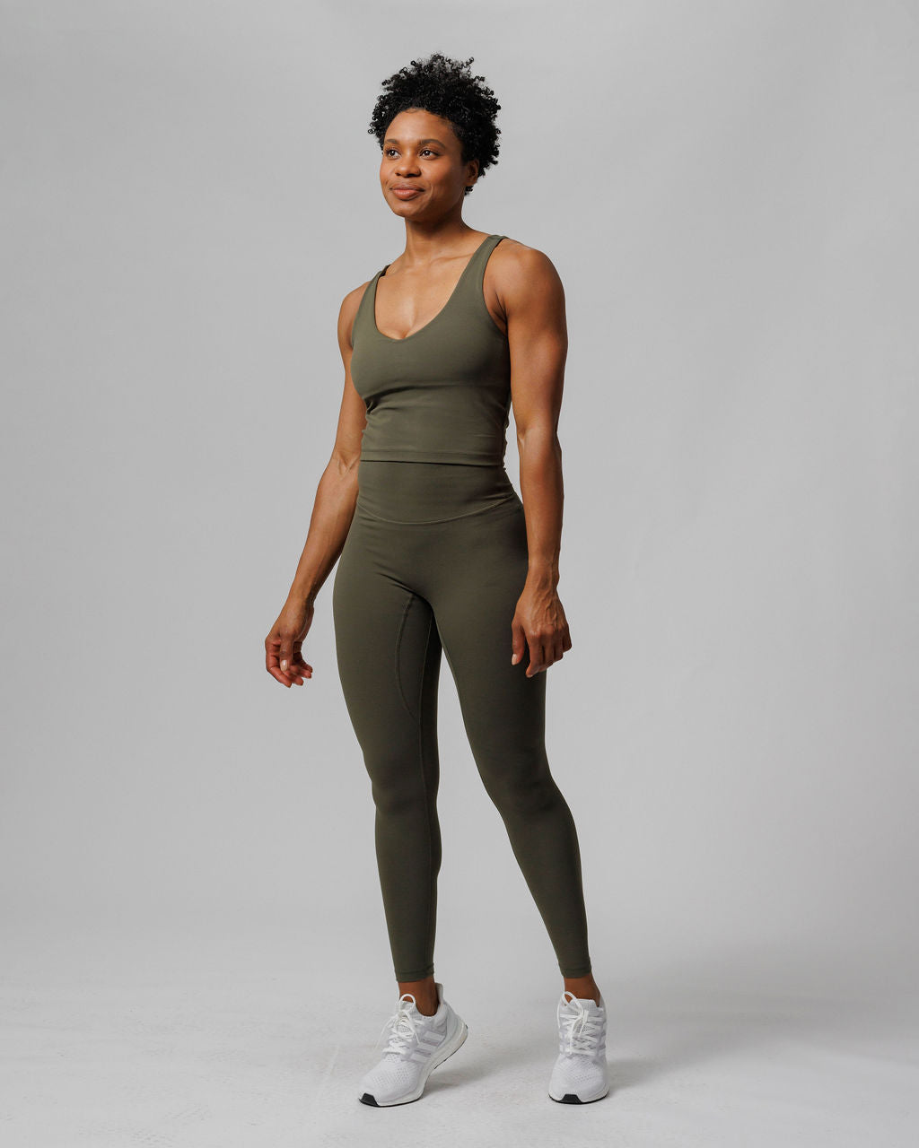 Longline Sports Bra - Dark Pine