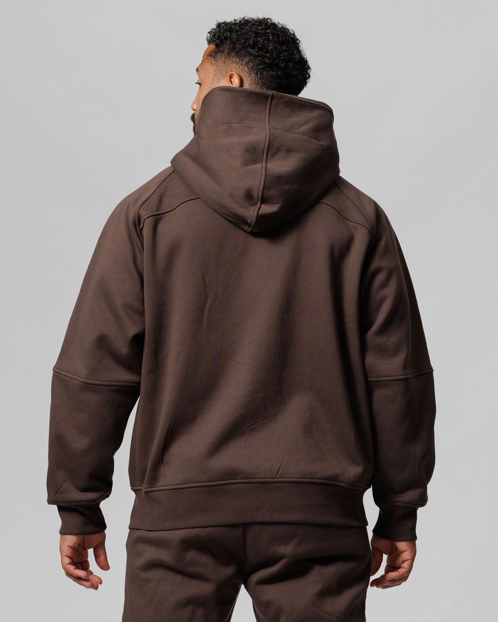 Full Zip Tech Fleece Hoodie - Woodland Brown