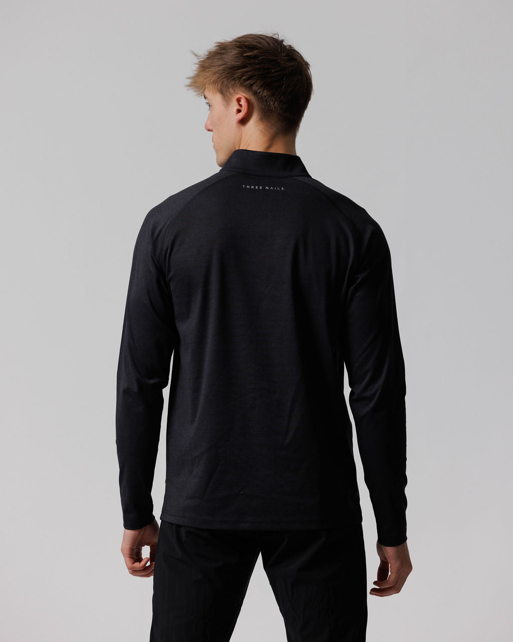 Core 1/4 Zip - Black Marl