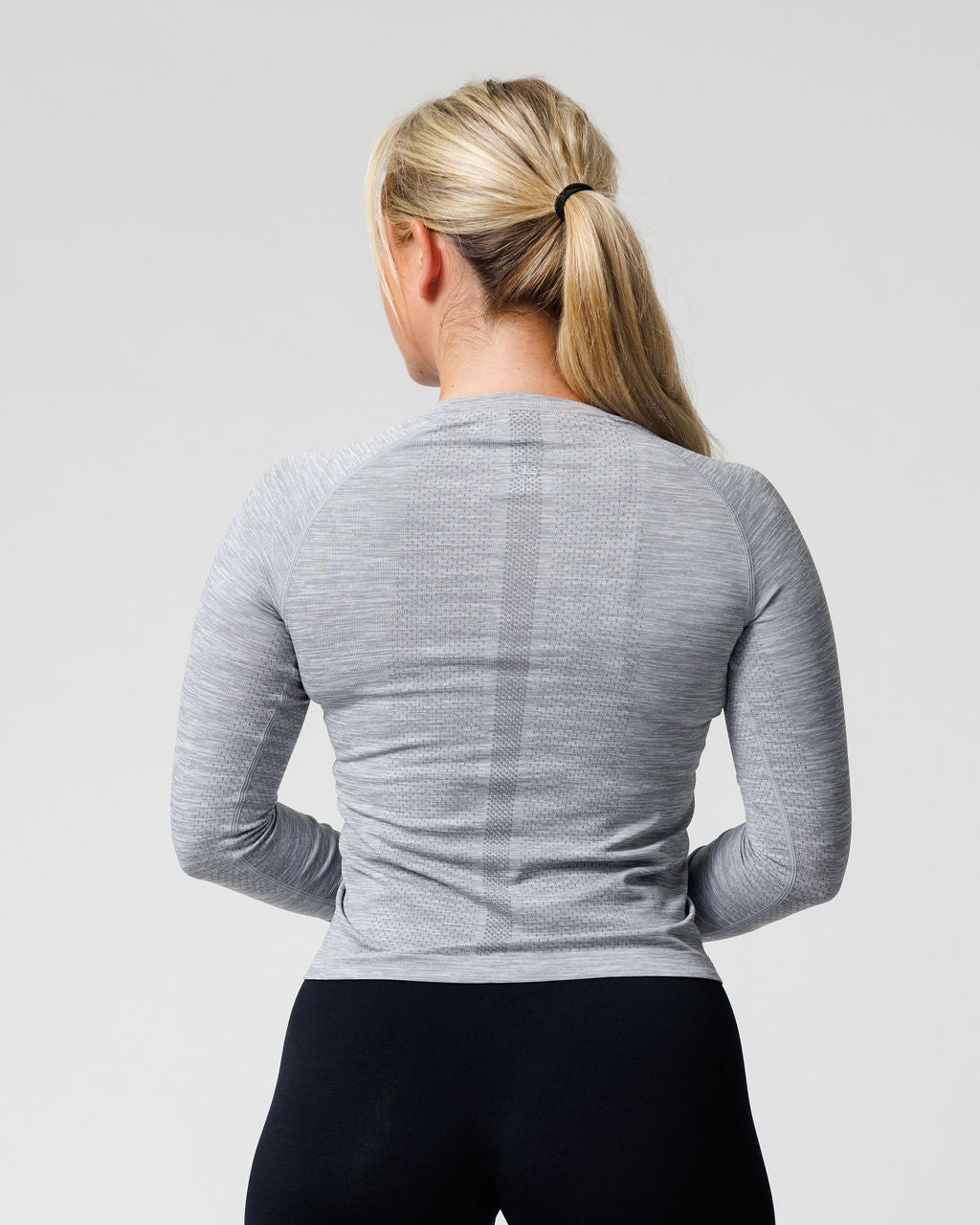 Women's Seamless Long Sleeve - Grey Marl