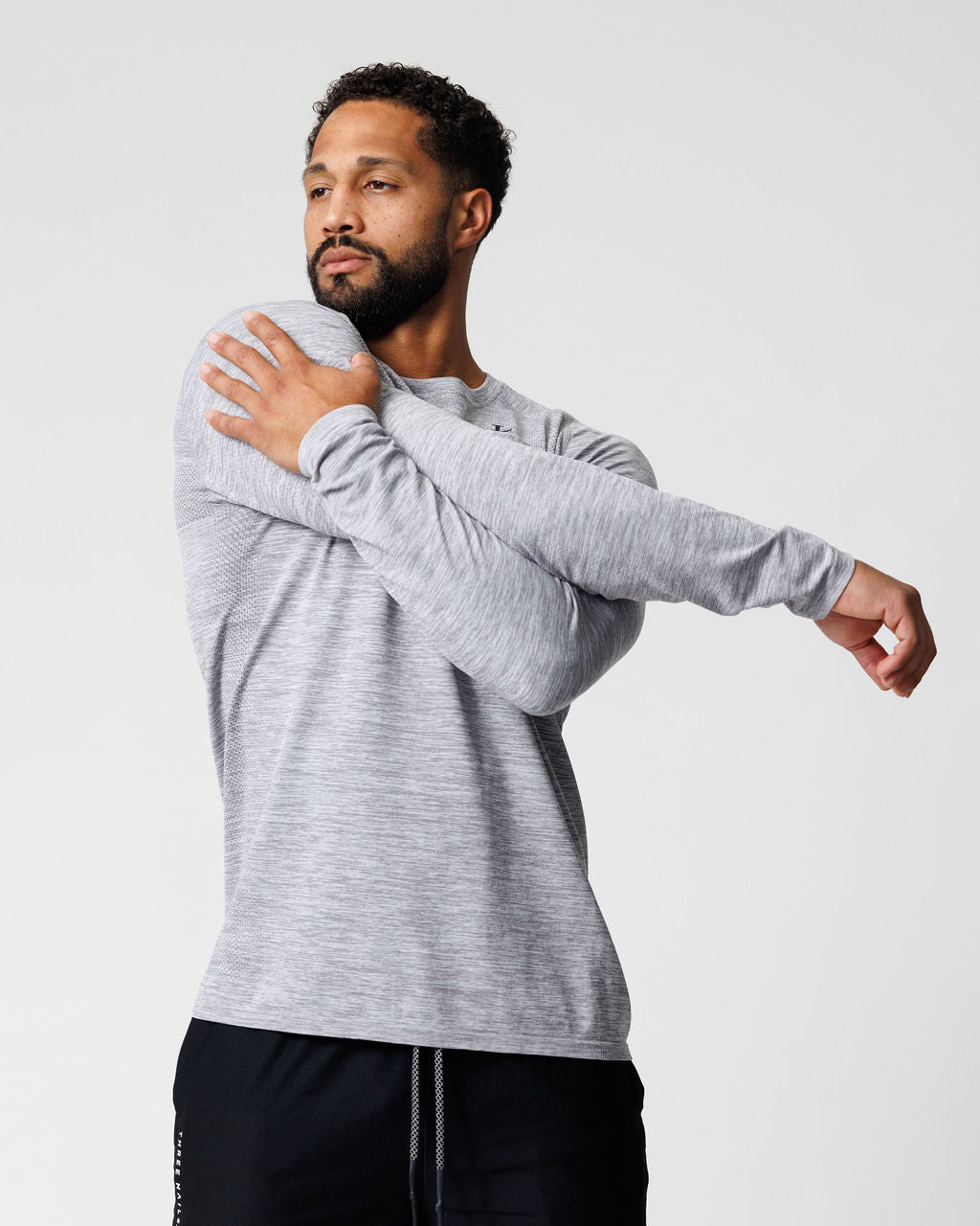 Seamless Long Sleeve - Grey Marl