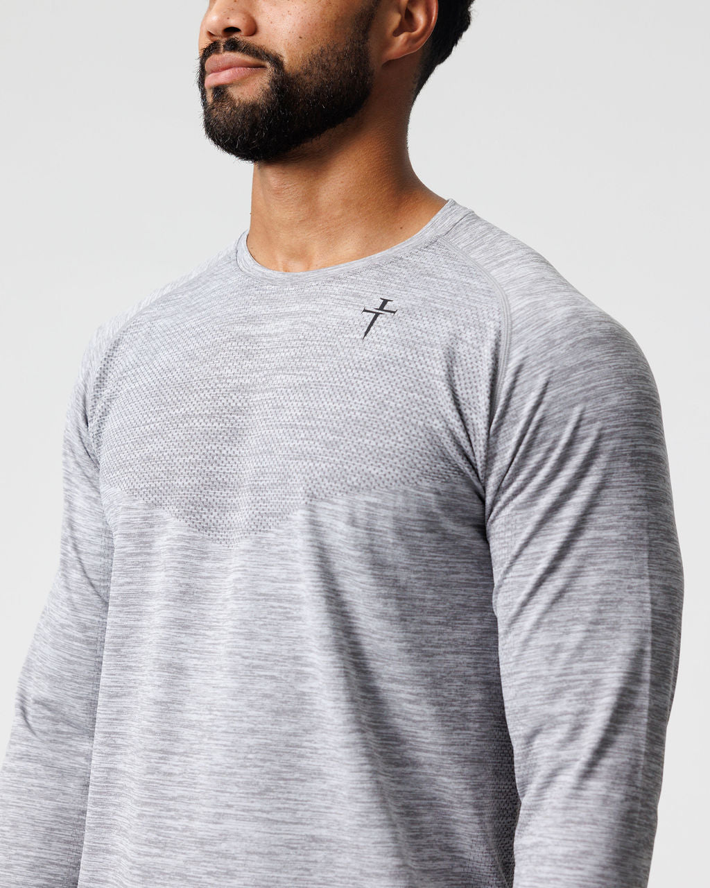 Seamless Long Sleeve - Grey Marl