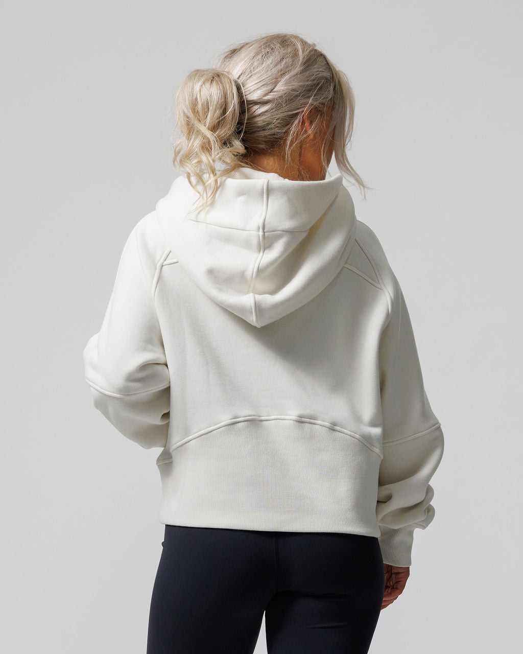 Nova Half Zip Hoodie - Cream