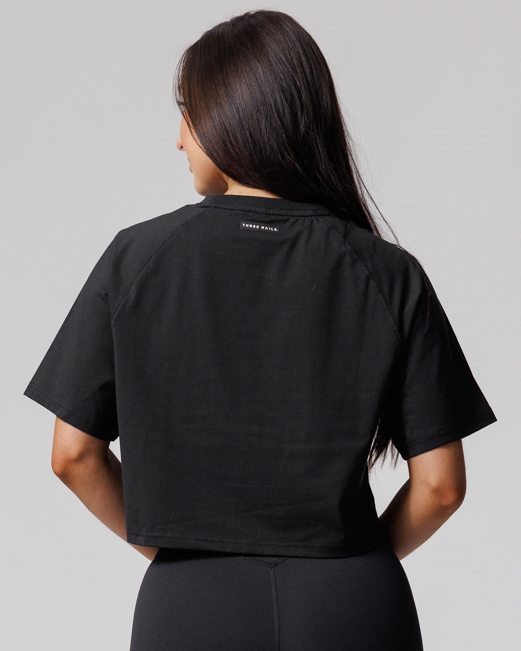 Ultra Soft Waist-Length Tee - Black