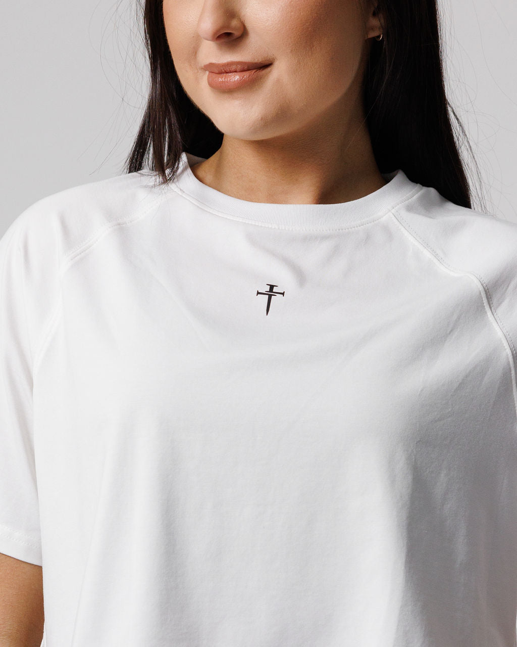 Ultra Soft Waist-Length Tee - White