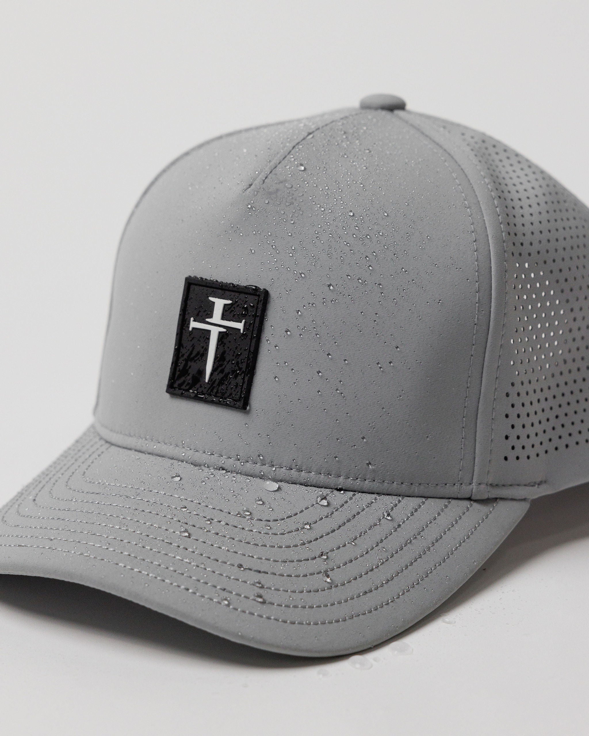 Perforated Hat - Grey