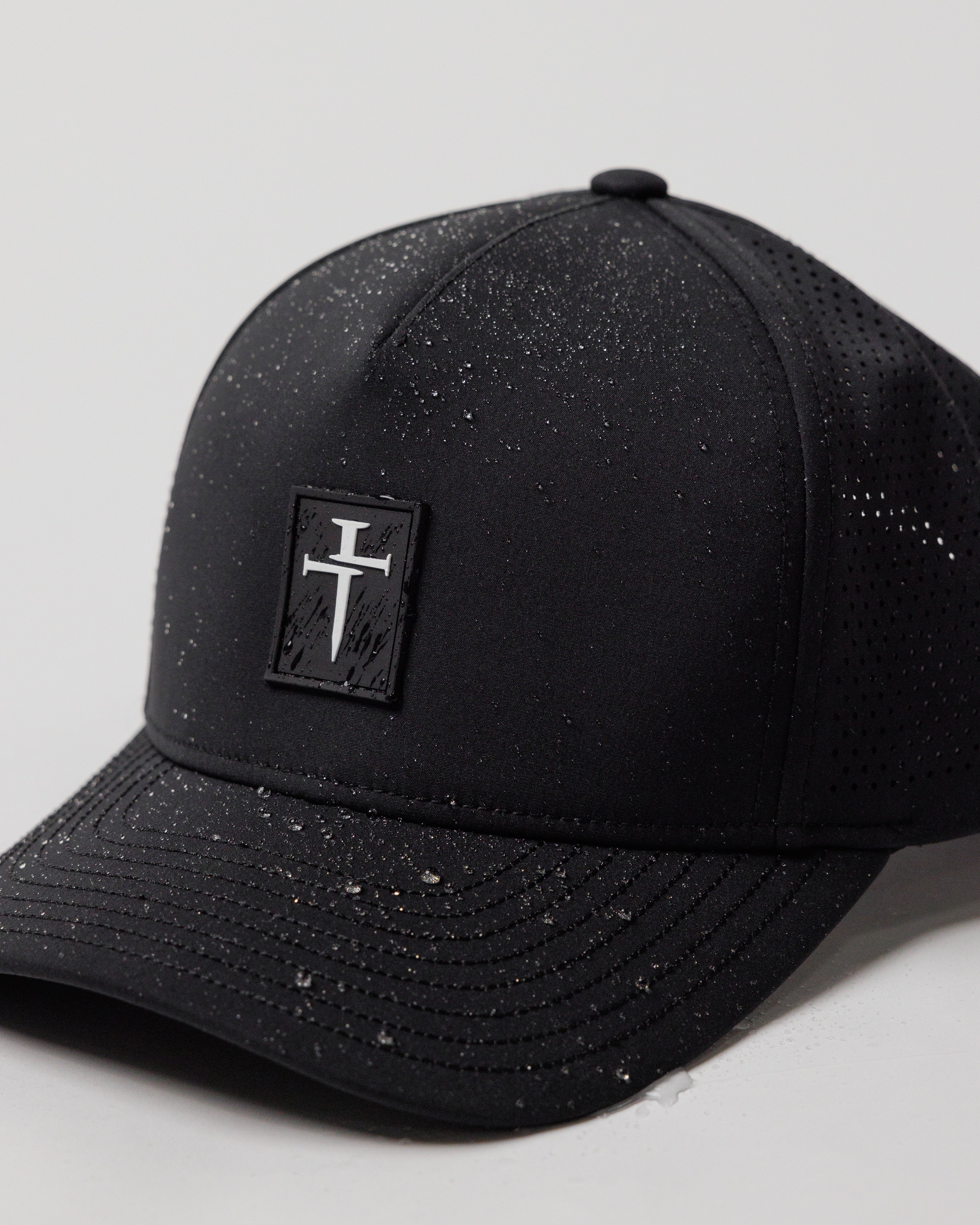 Perforated Hat - Black