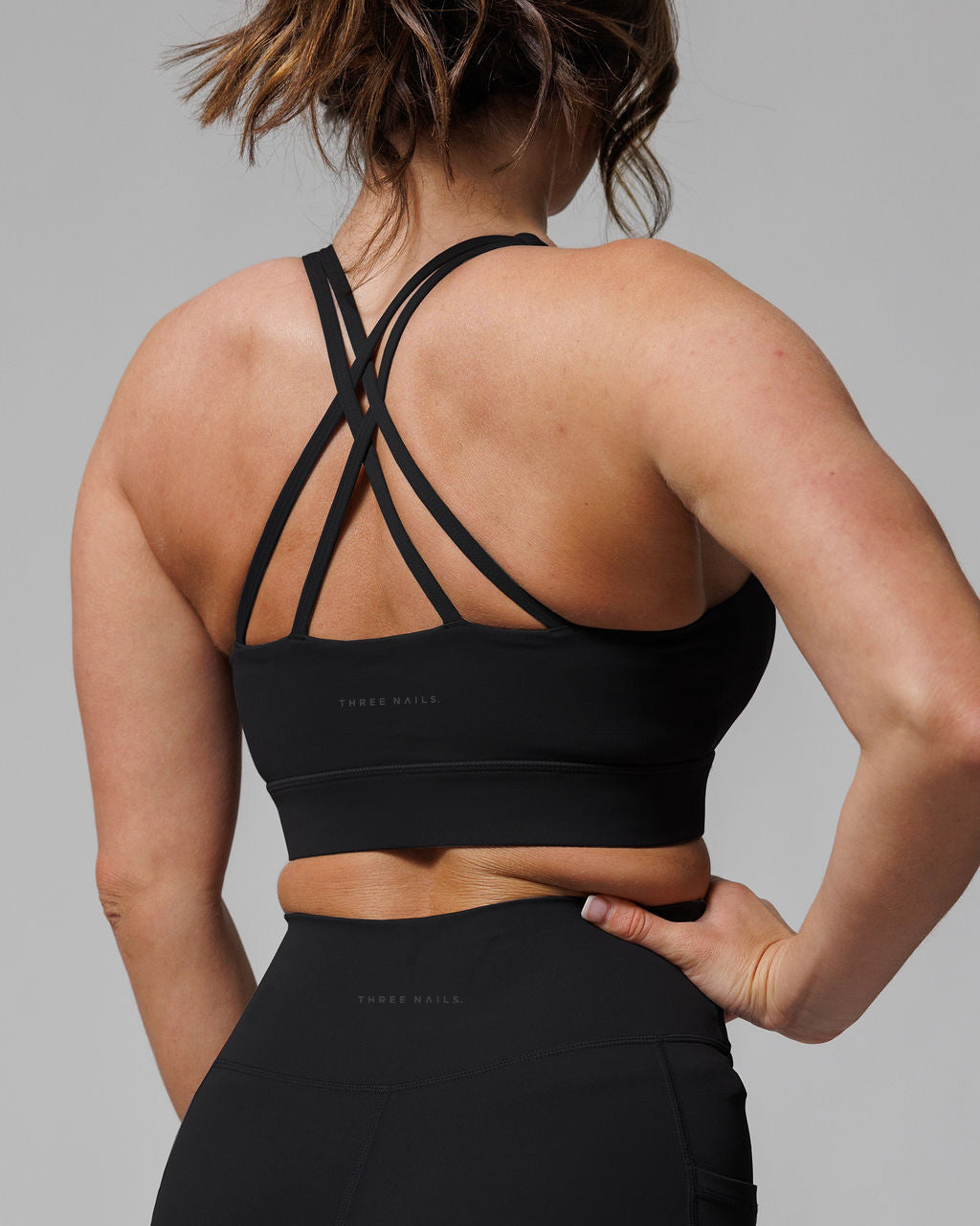 Crossback Sports Bra - Blackout