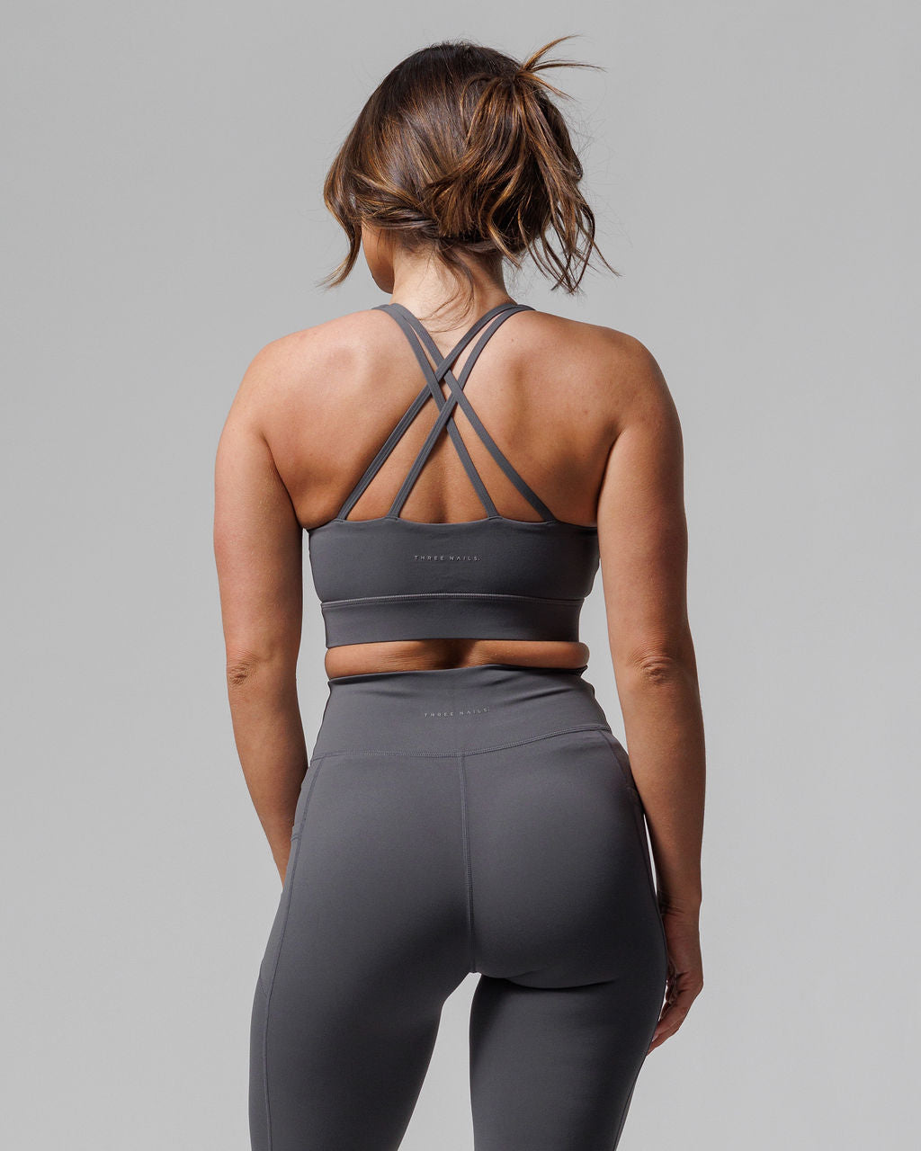 Crossback Sports Bra - Space Grey