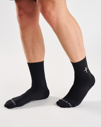 adidas Performance CUSHIONED 3 PACK - Calzini - black/nero