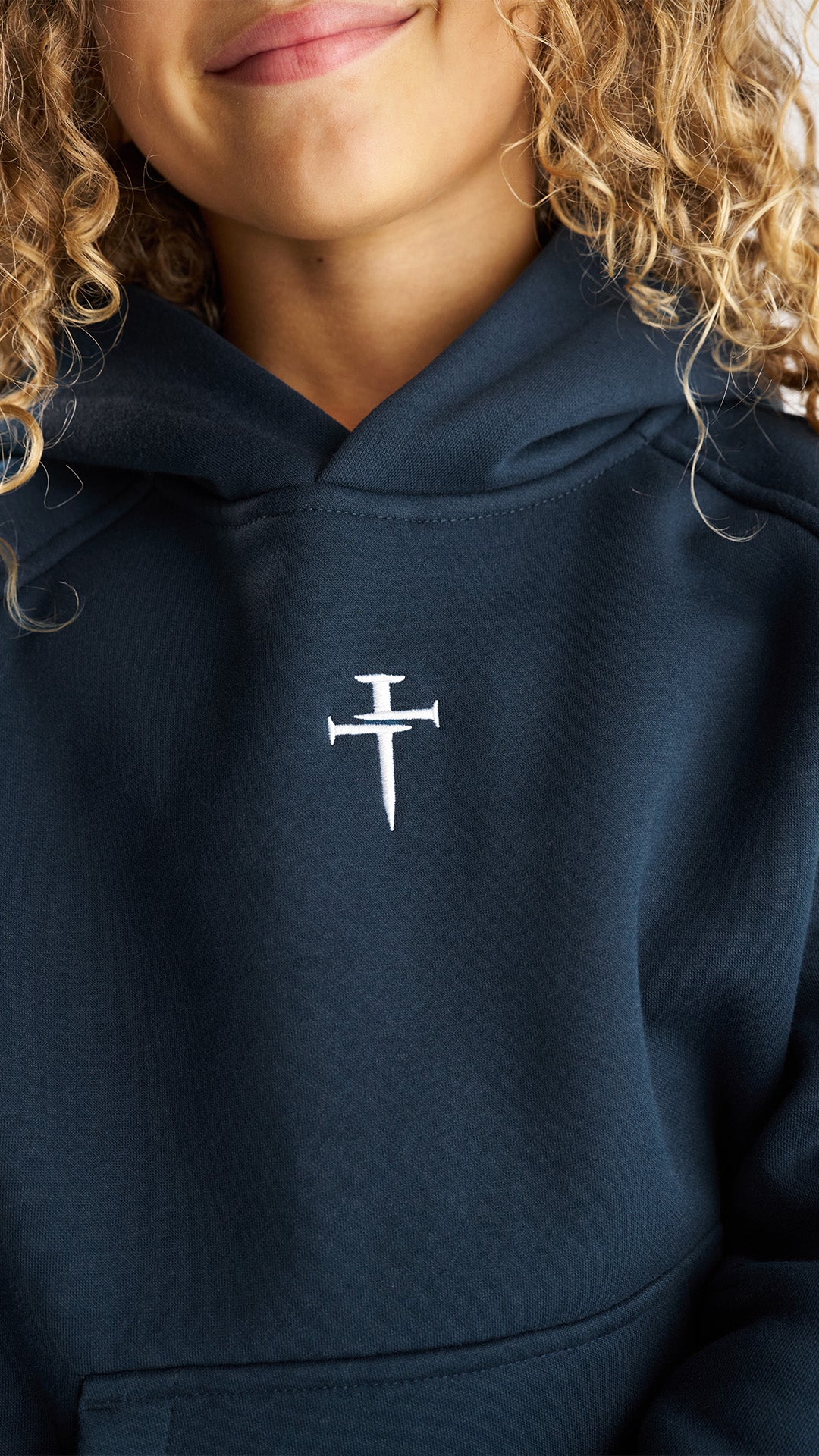 Youth Signature Fleece Hoodie - Midnight Navy