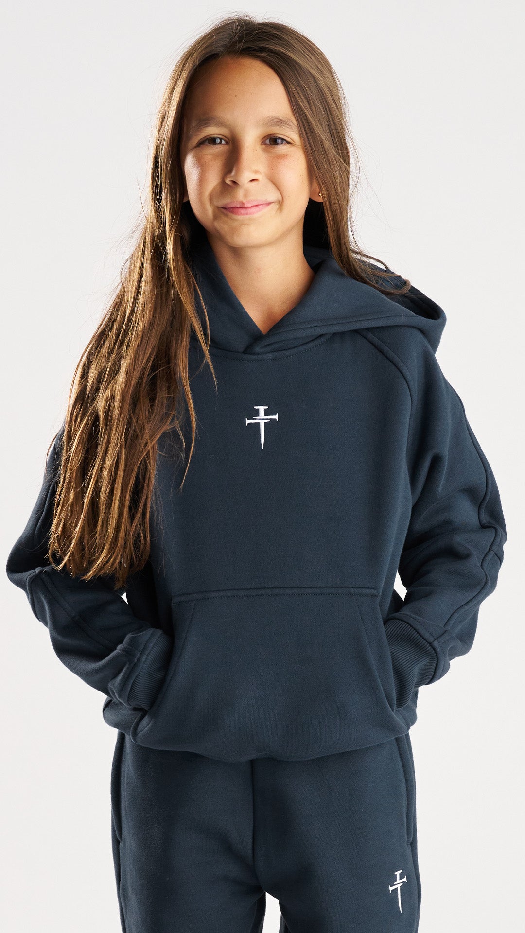 Youth Signature Fleece Hoodie - Midnight Navy