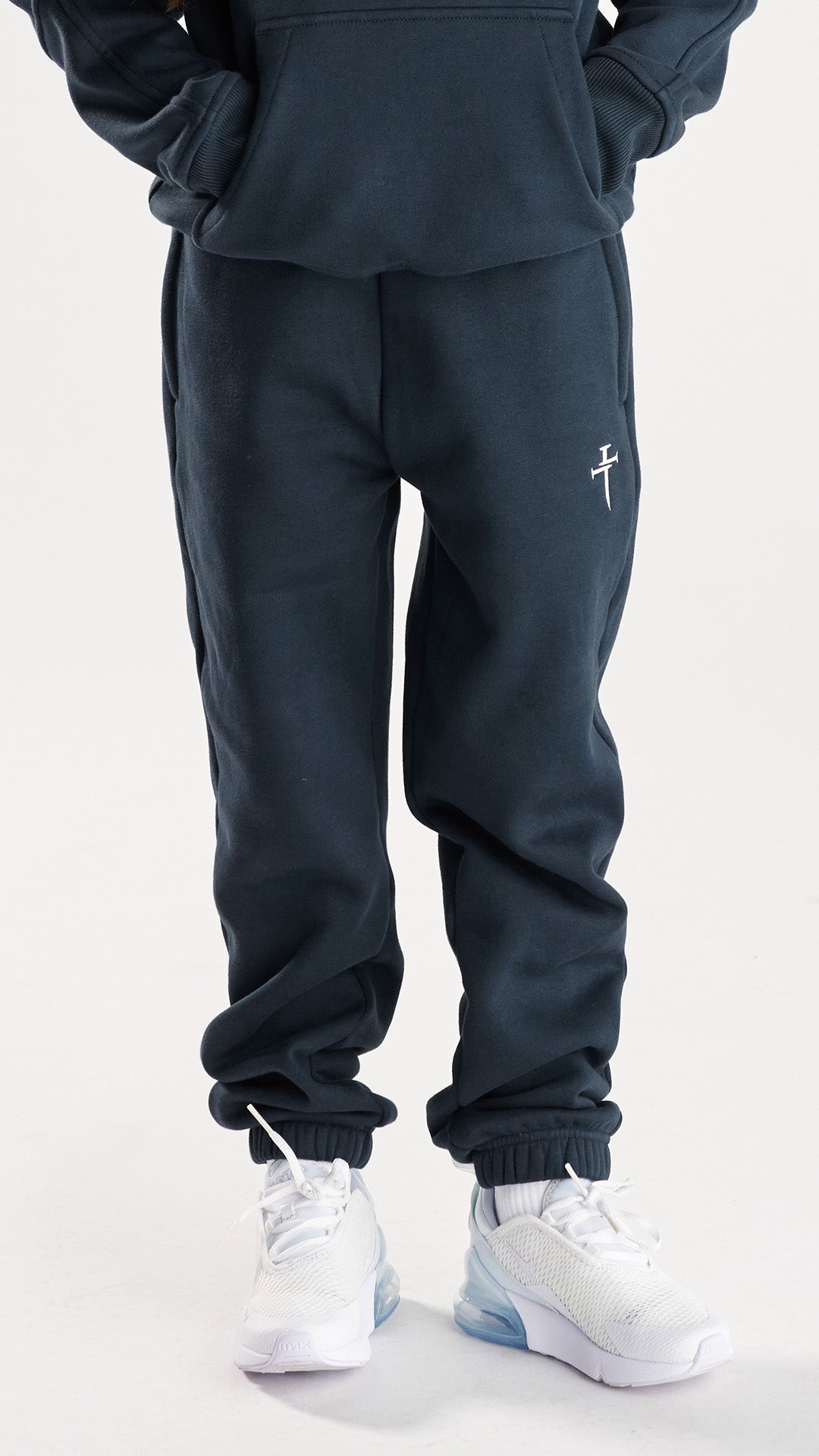 Youth Signature Fleece Sweatpants - Midnight Navy