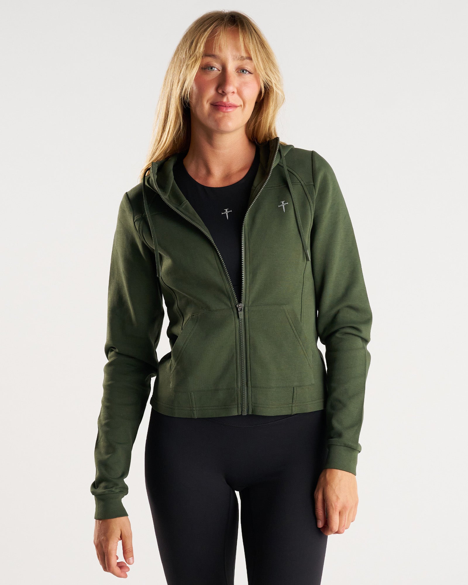 Women's Pro-Tech Full Zip Hoodie - Dark Pine
