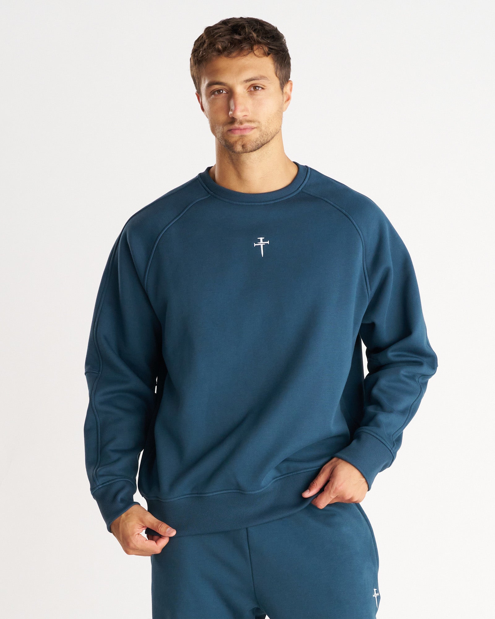 Signature Fleece Crewneck - Midnight Navy