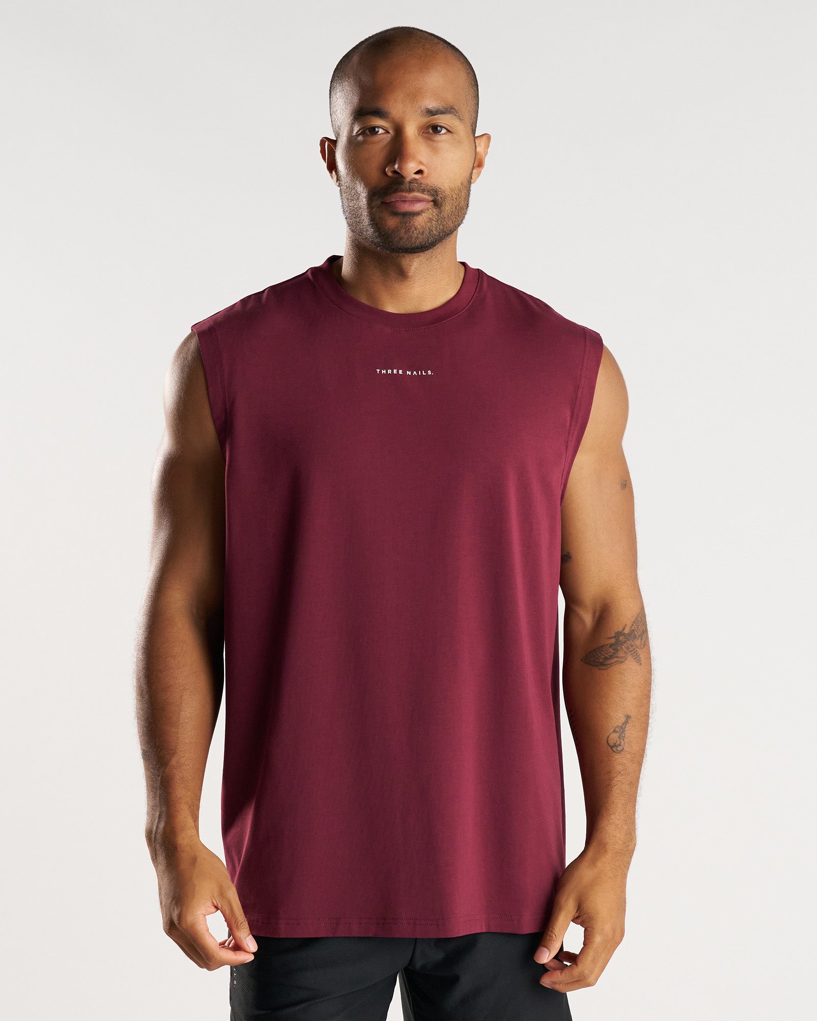 Core Oversized Muscle Tank - Merlot