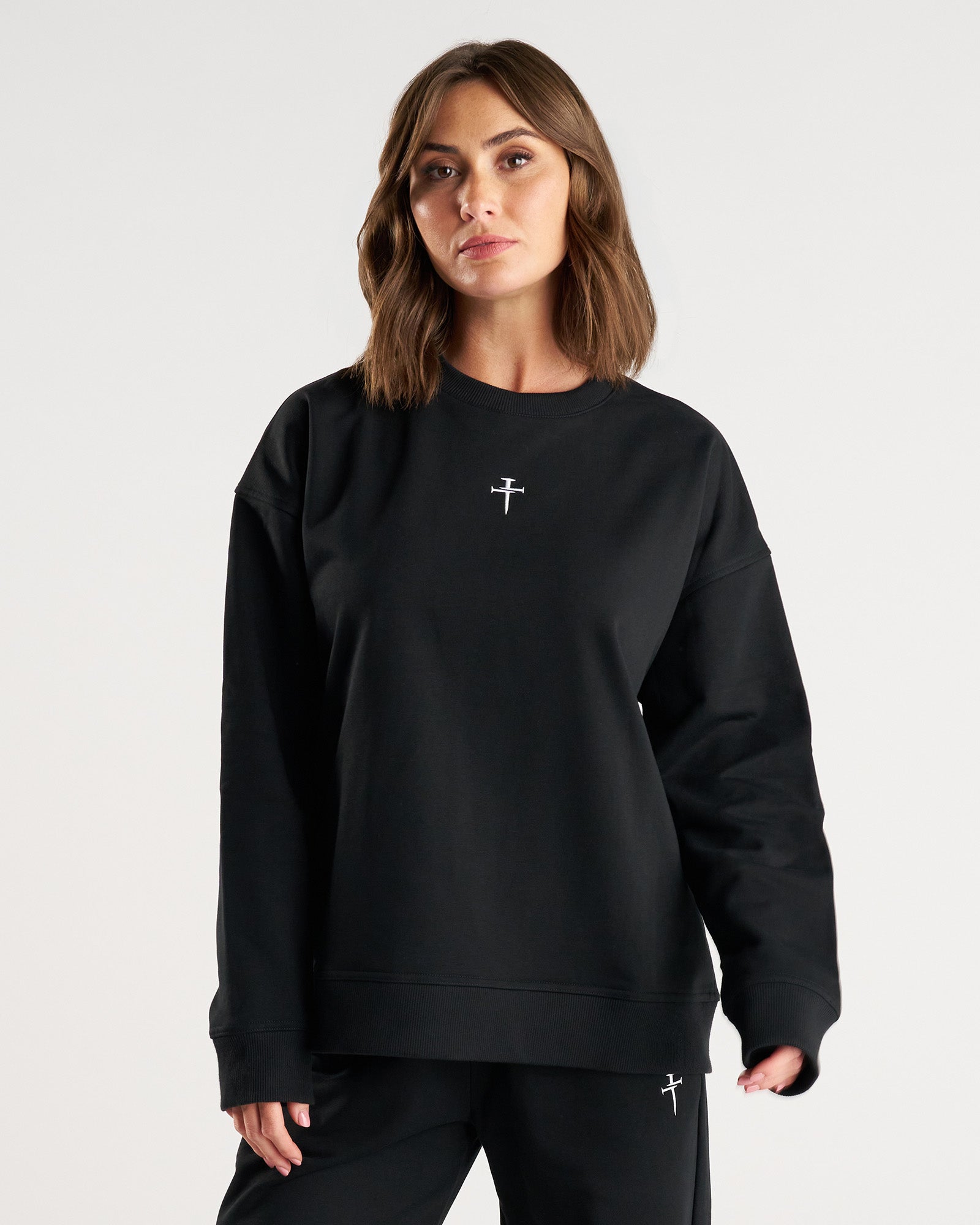 Women’s French Terry Crewneck - Black