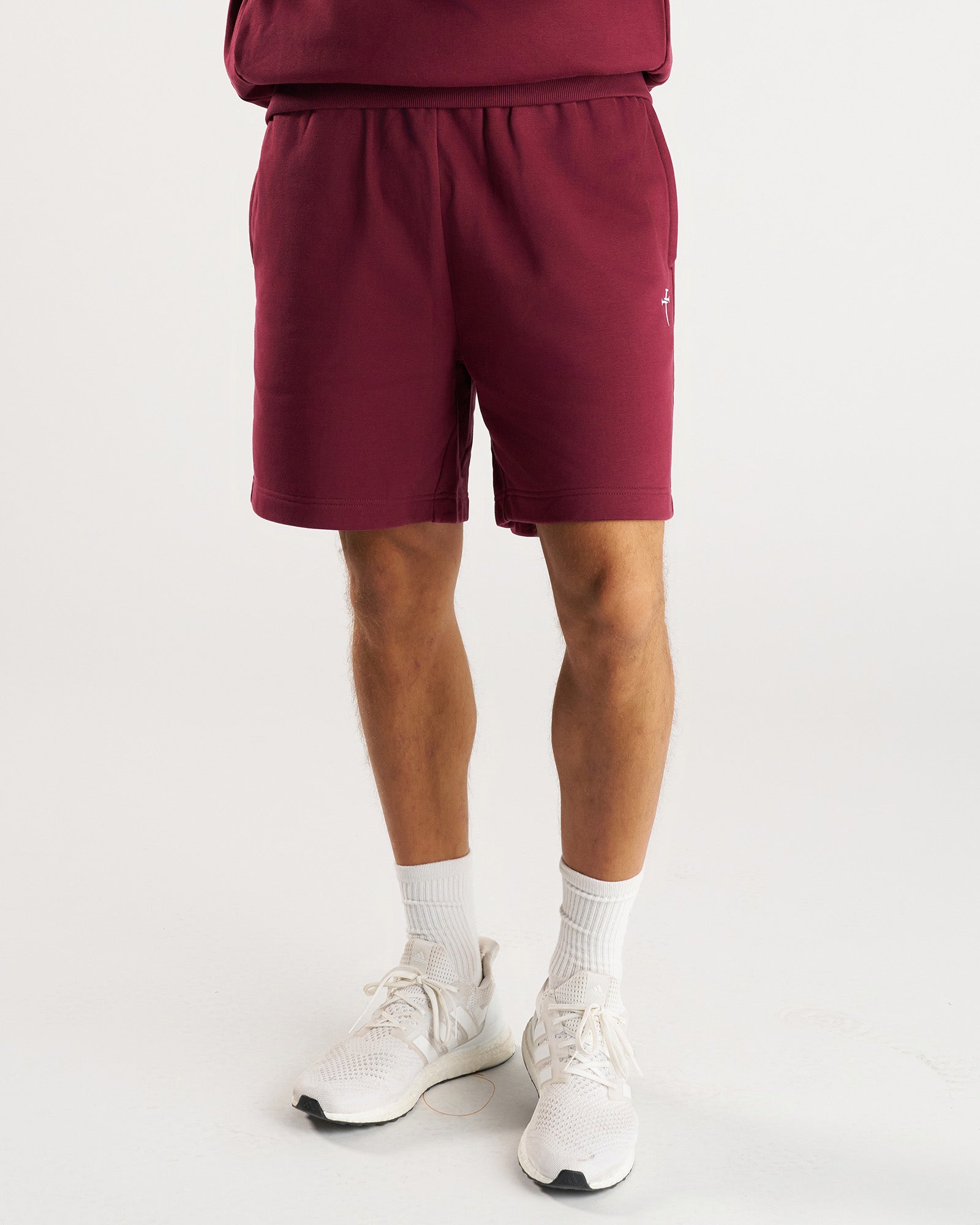 French Terry Sweatshorts - Merlot