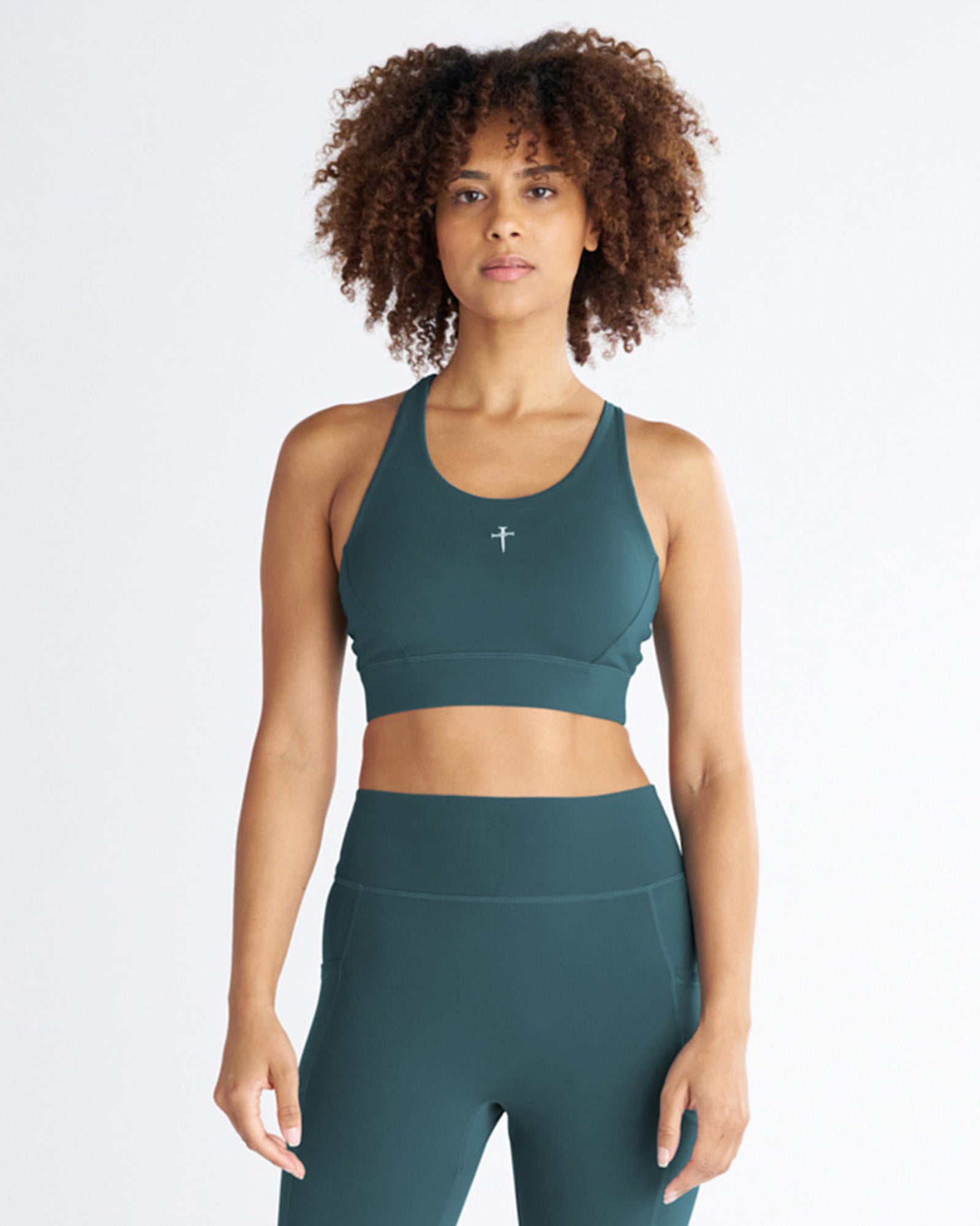 Crossback Sports Bra - Teal