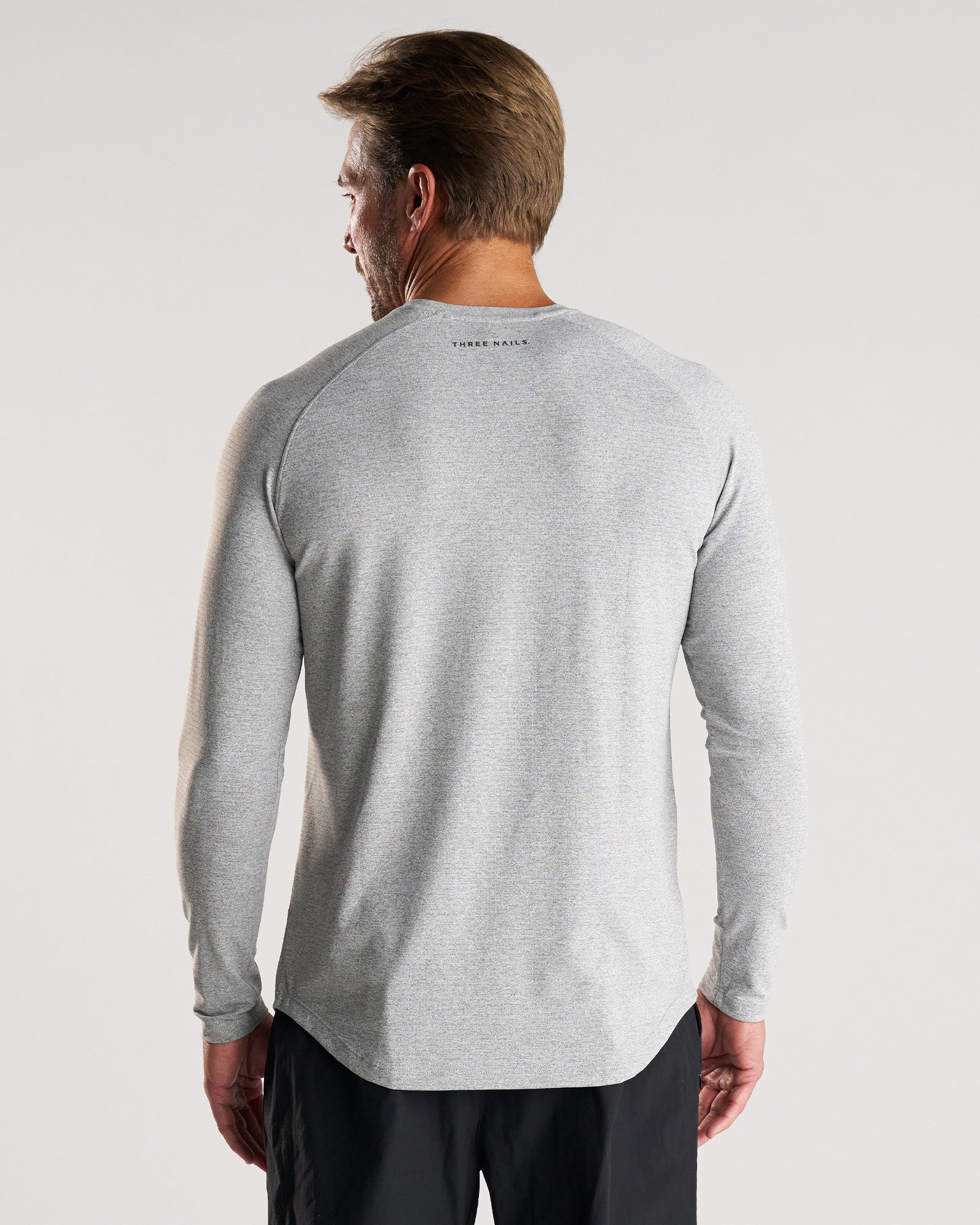 Aion-Lite™ Long Sleeve "Cross" - Grey Marl