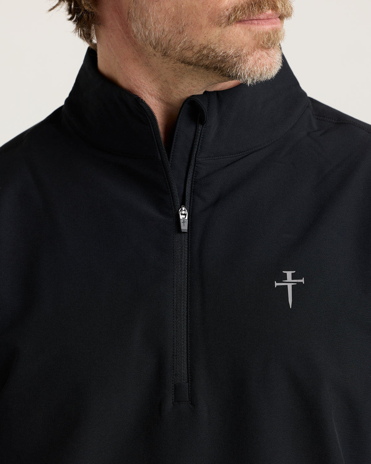 Vanta+ Quarter Zip - Black "Cross"