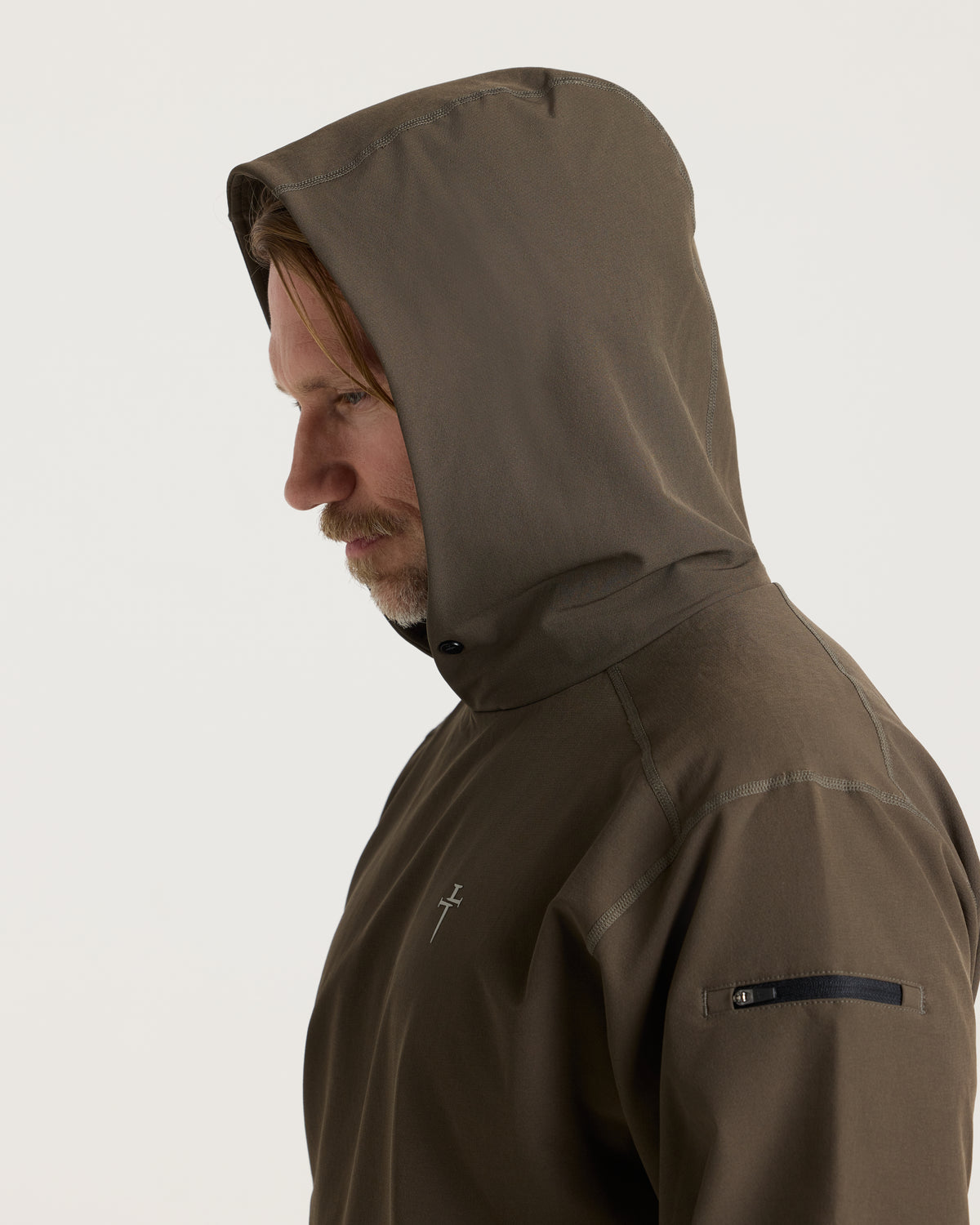 Vanta+ Hoodie - Burnt Olive "Cross"